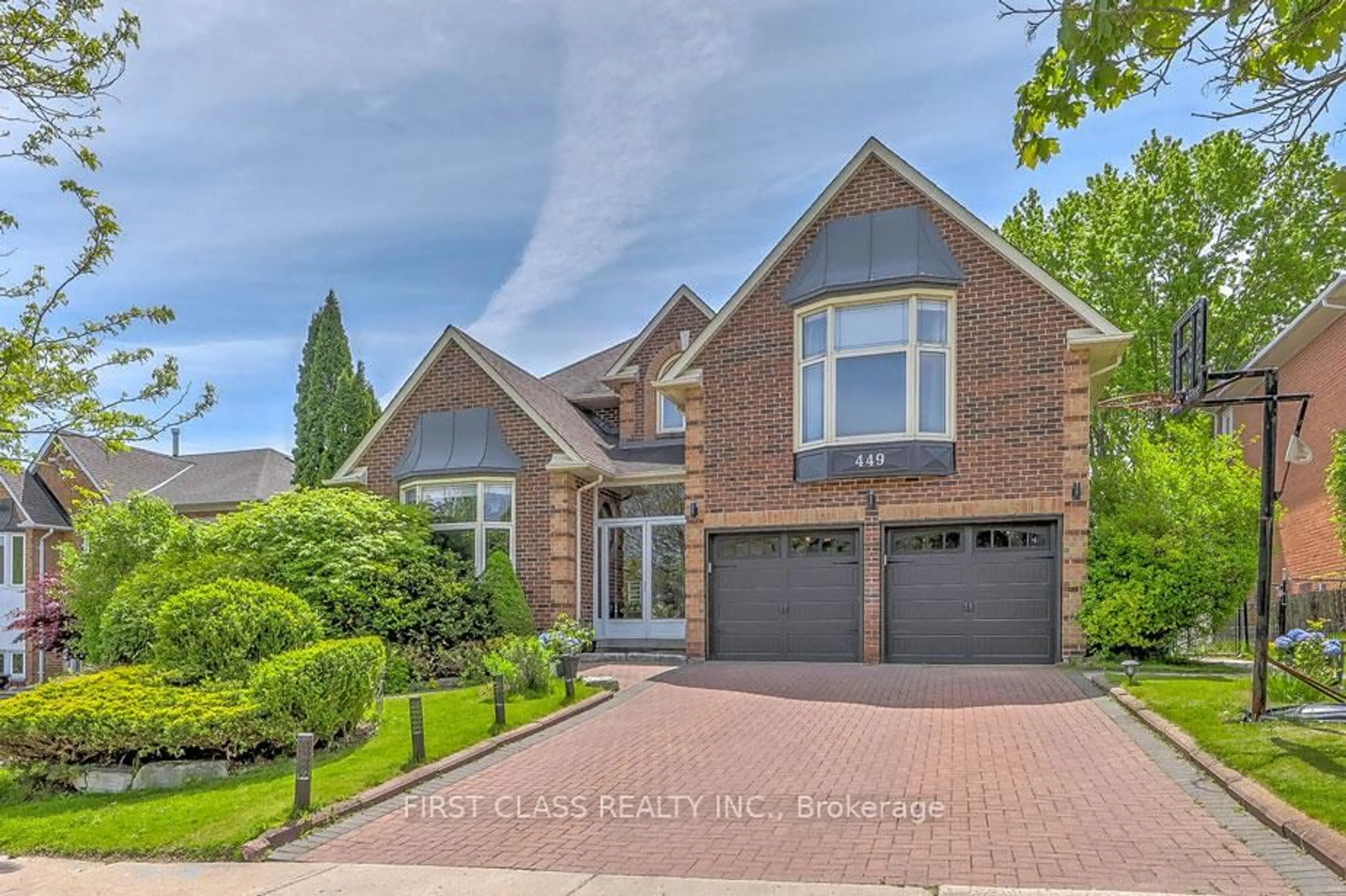 Home with brick exterior material, street for 449 Alex Doner Dr, Newmarket Ontario L3X 1C3
