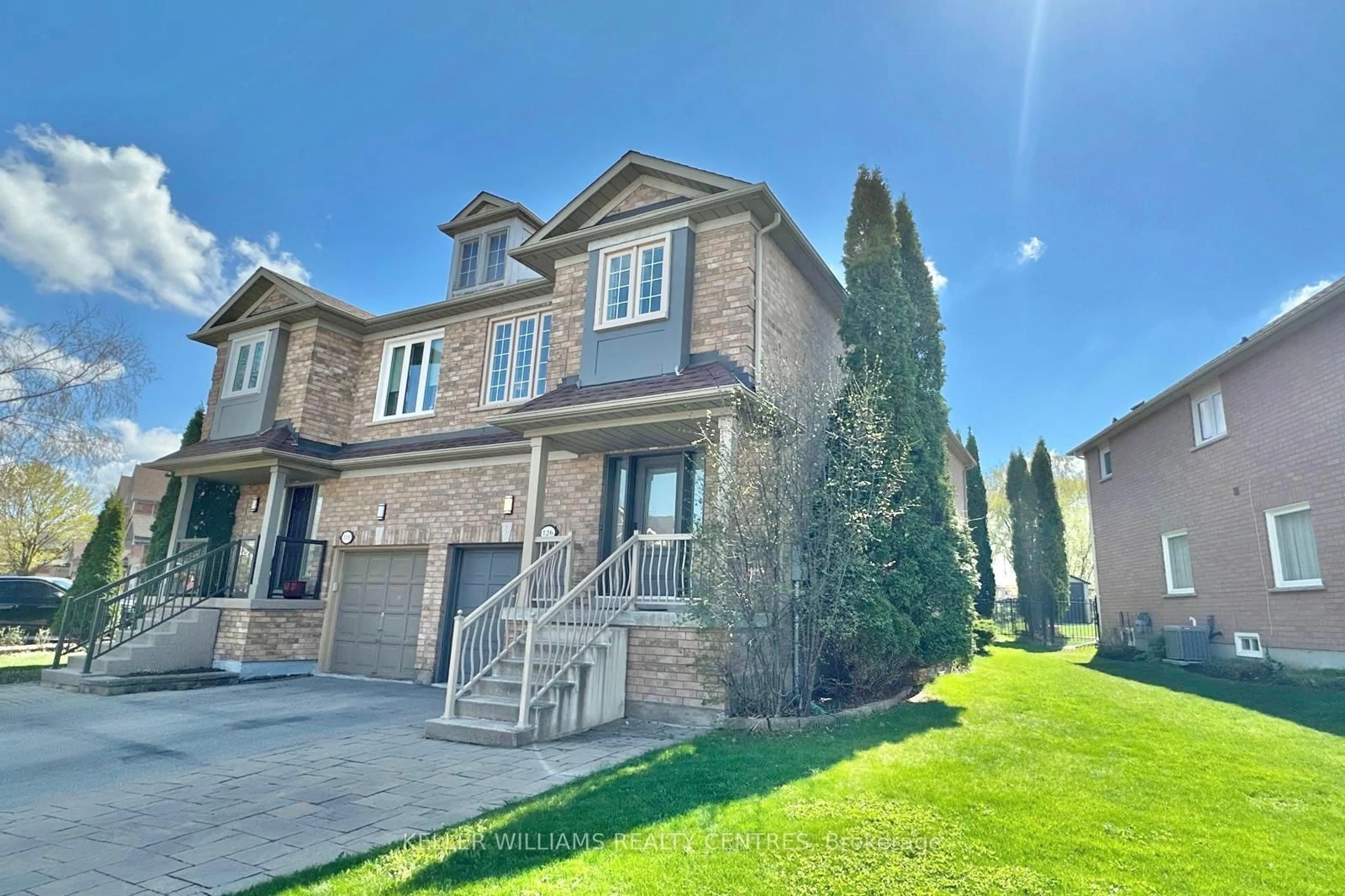 Home with brick exterior material, street for 126 Primeau Dr, Aurora Ontario L4G 6Z4