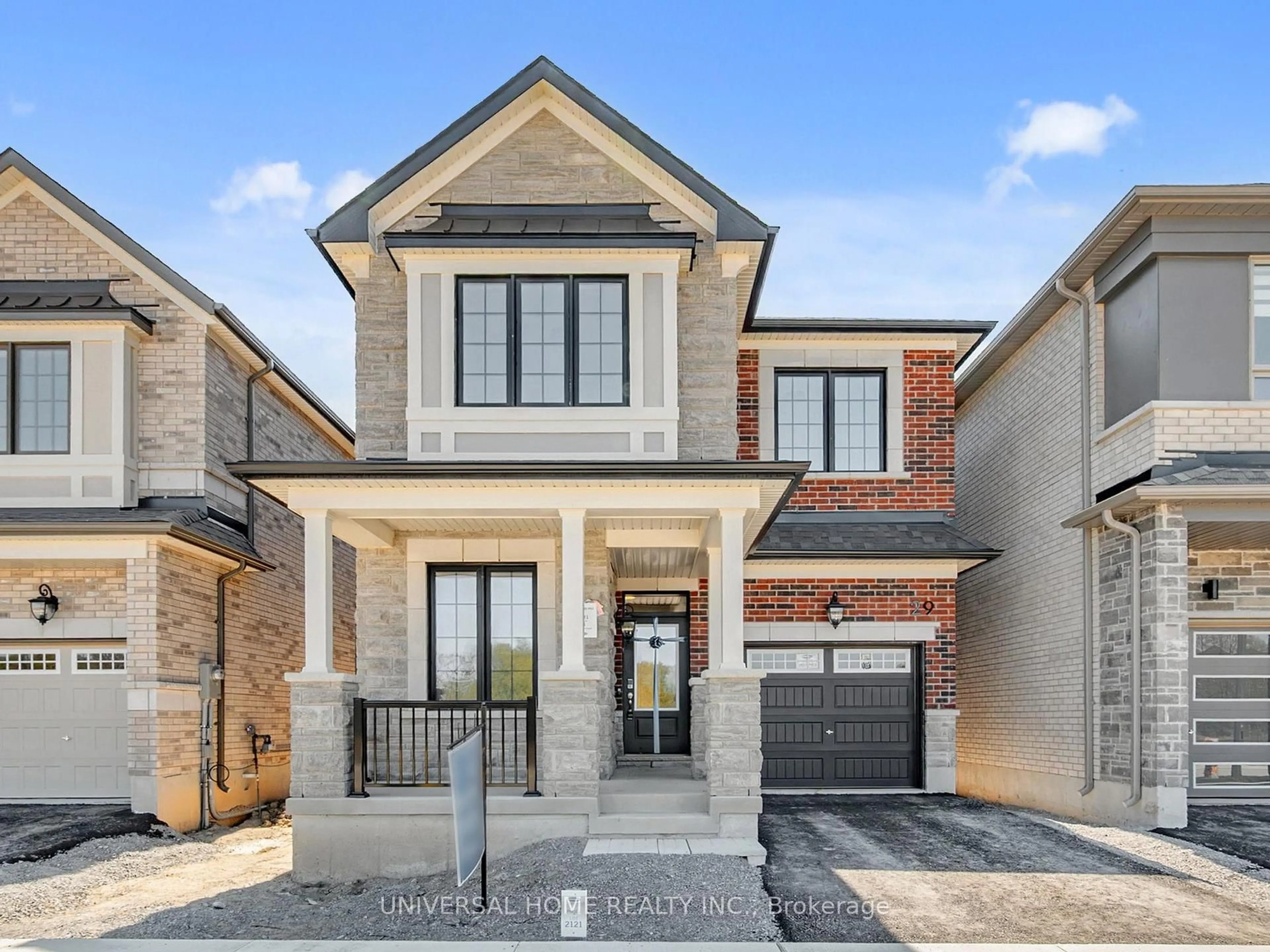 Home with brick exterior material, street for 29 Berczy Manor Cres, Markham Ontario L6C 3M2