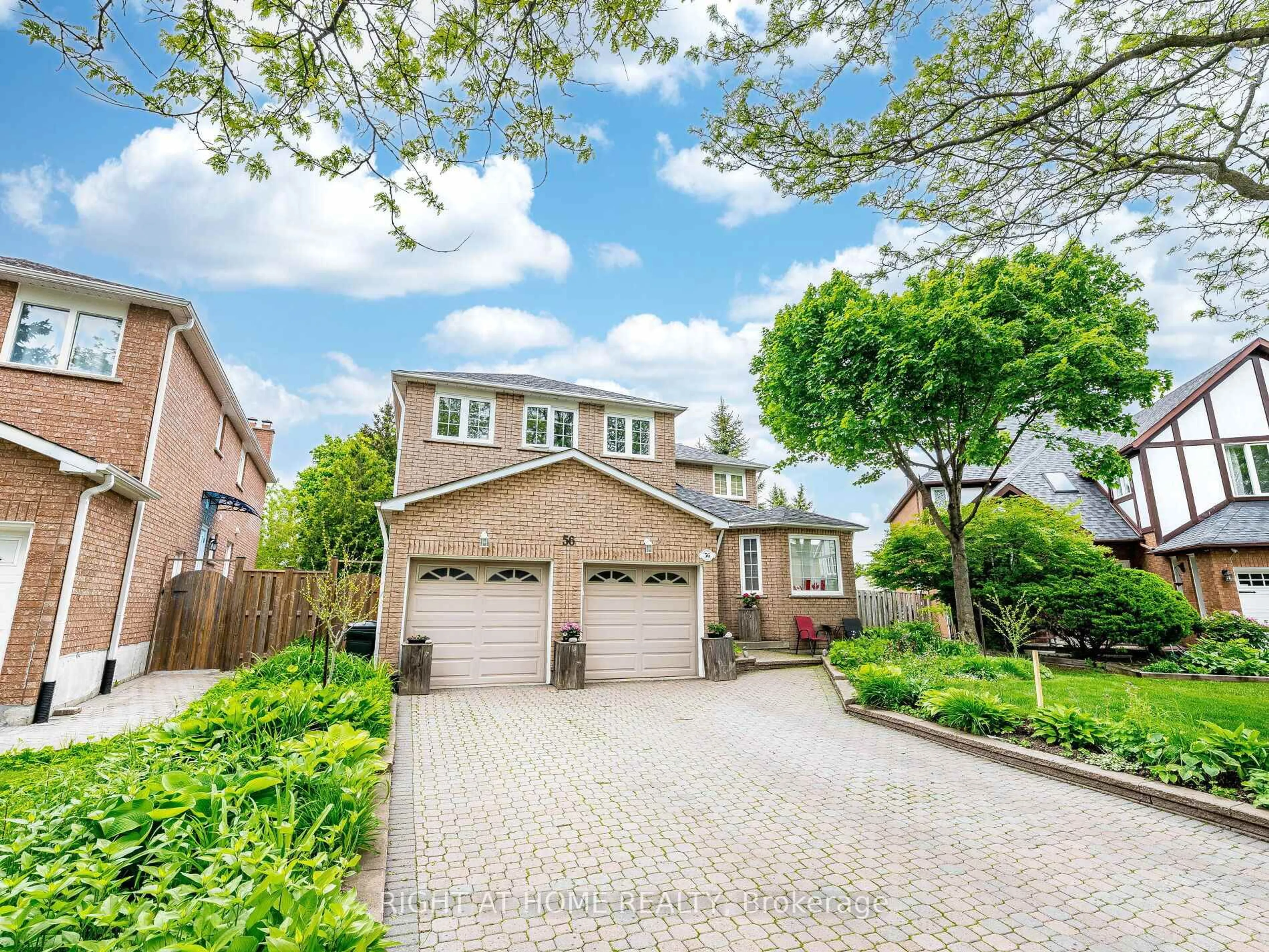 Home with brick exterior material, street for 56 Soho Cres, Markham Ontario L3P 7H5