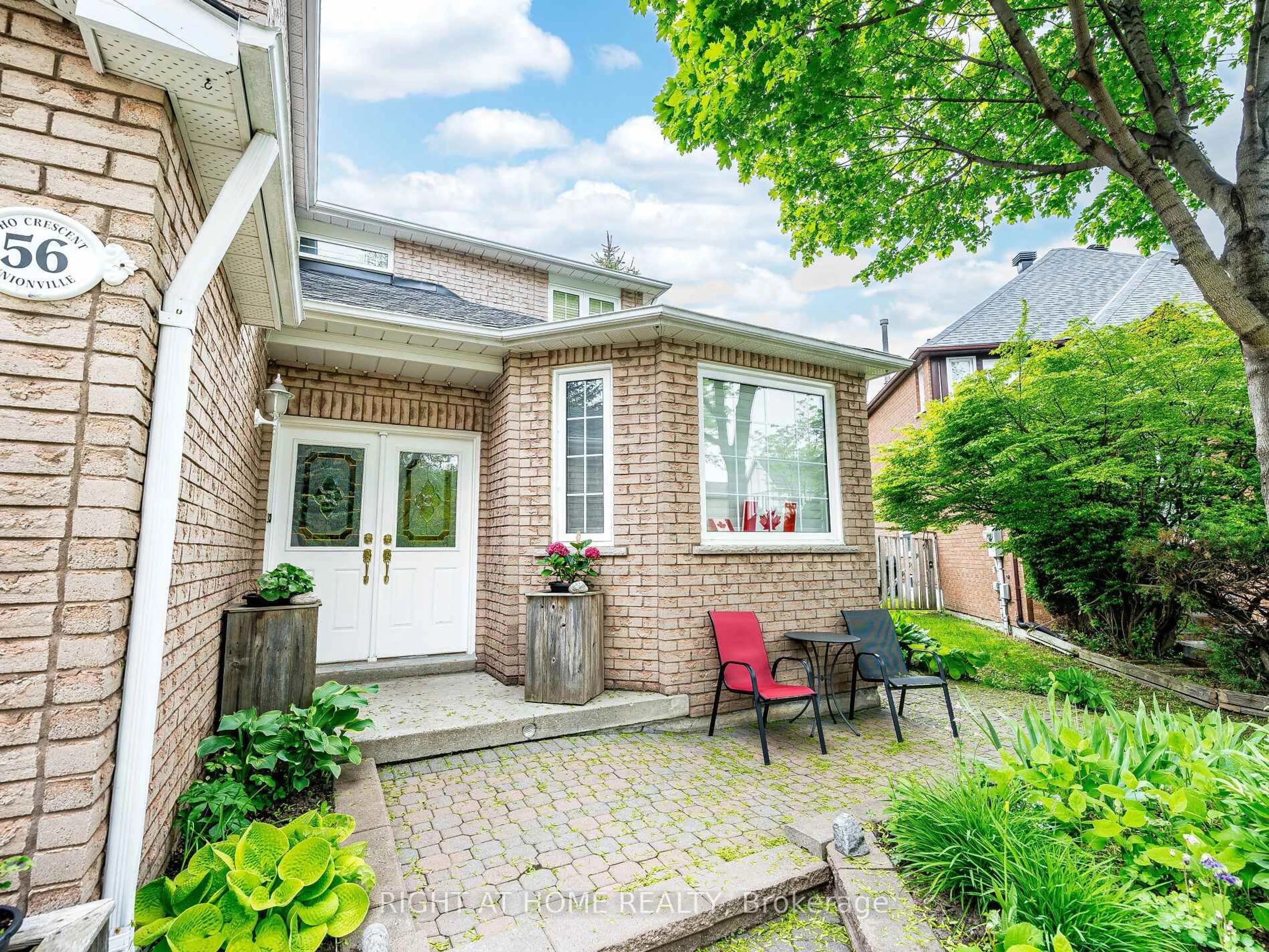 Home with brick exterior material, street for 56 Soho Cres, Markham Ontario L3P 7H5