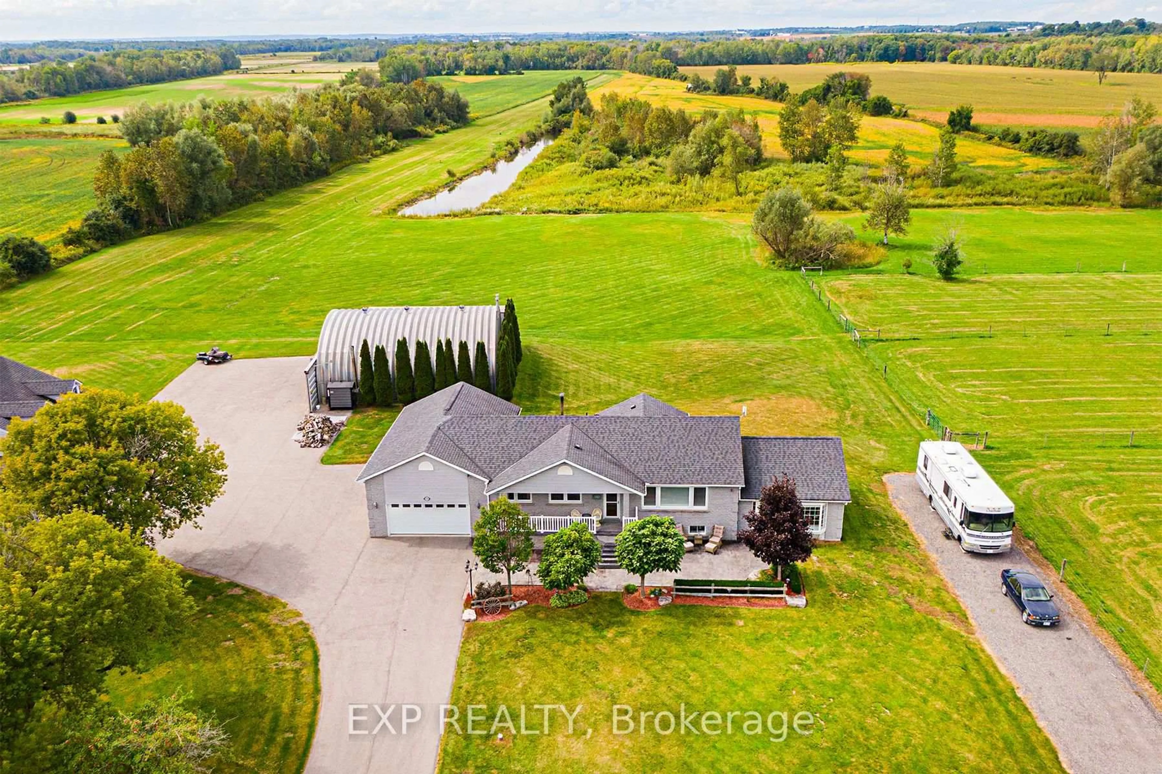 A pic from outside/outdoor area/front of a property/back of a property/a pic from drone, water/lake/river/ocean view for 24518 Mccowan Rd, Georgina Ontario L0E 1R0