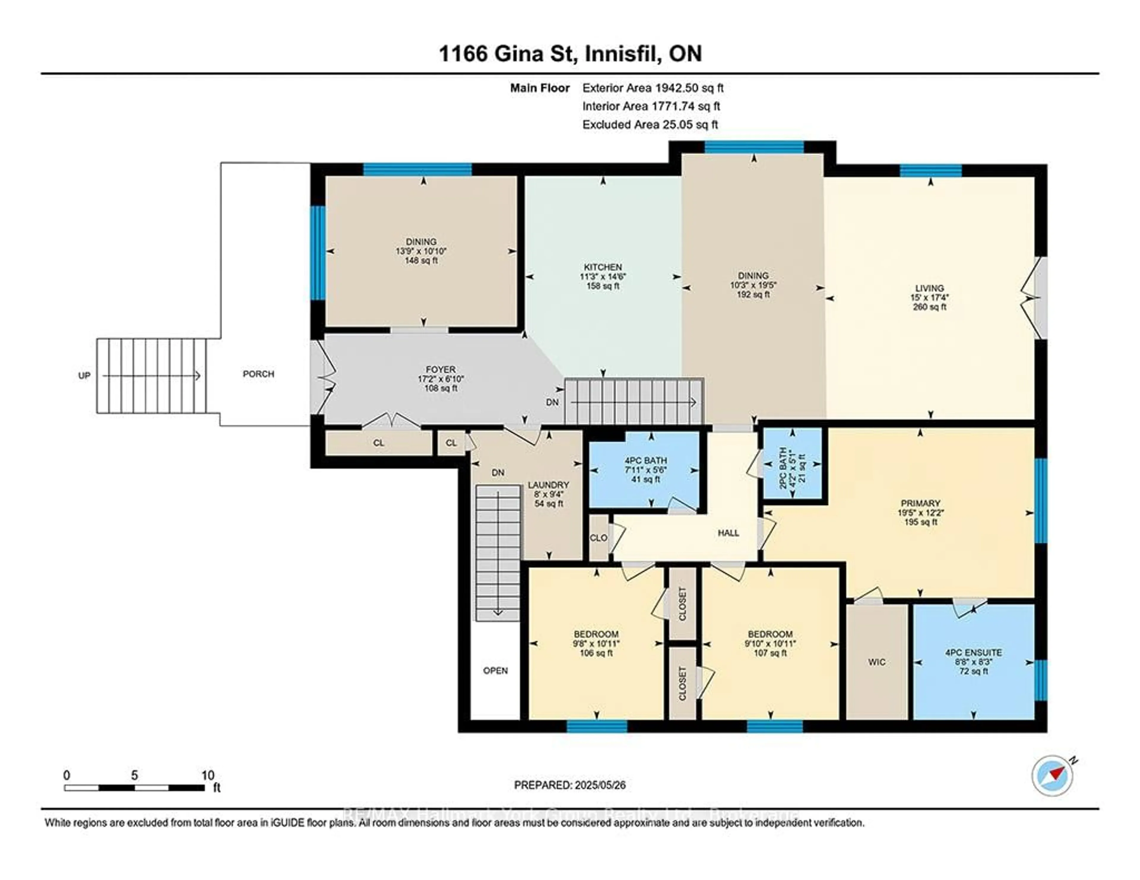 Floor plan for 1166 Gina St, Innisfil Ontario L9S 4Z3