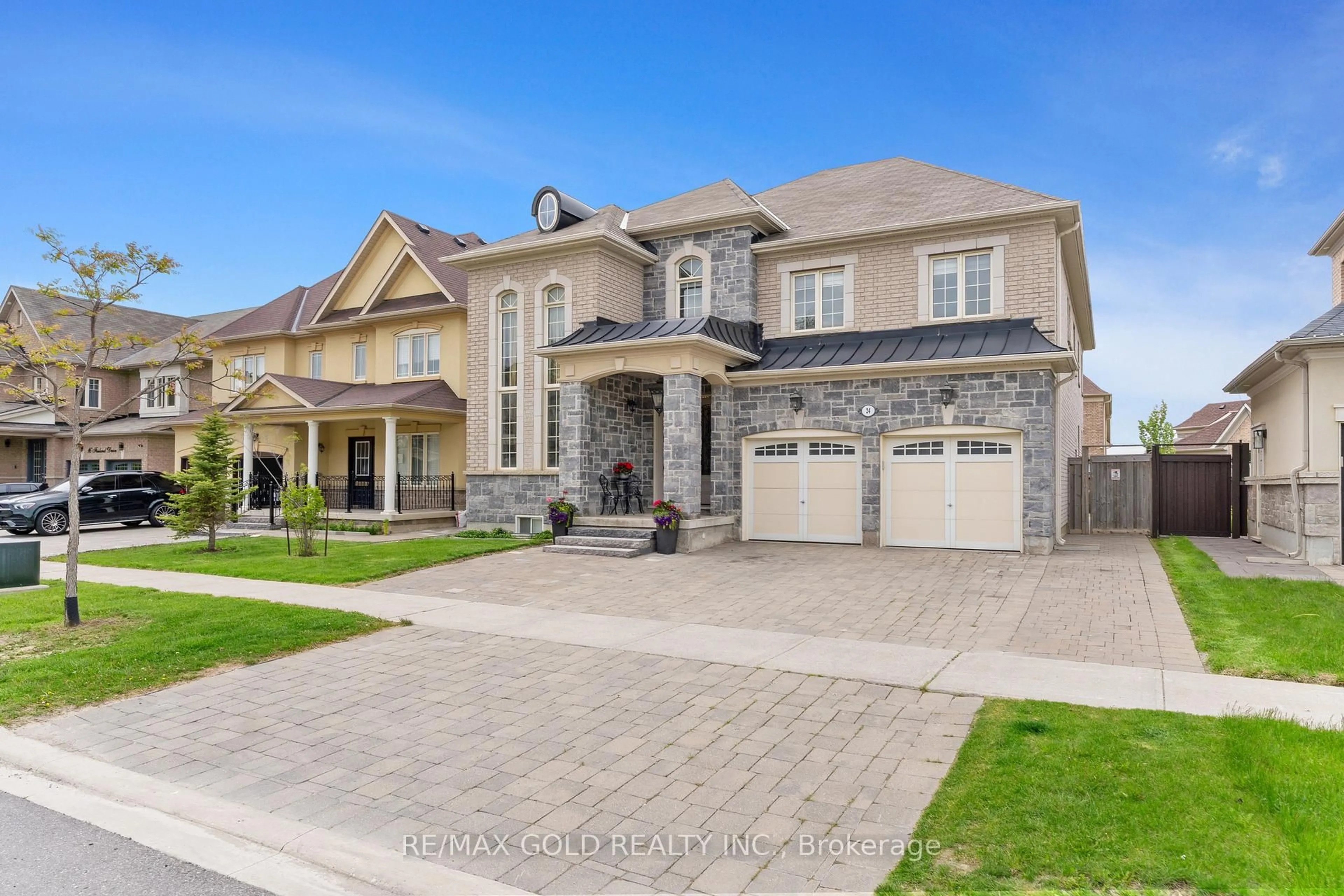 Home with brick exterior material, street for 24 Finland Dr, Vaughan Ontario L4H 4A2