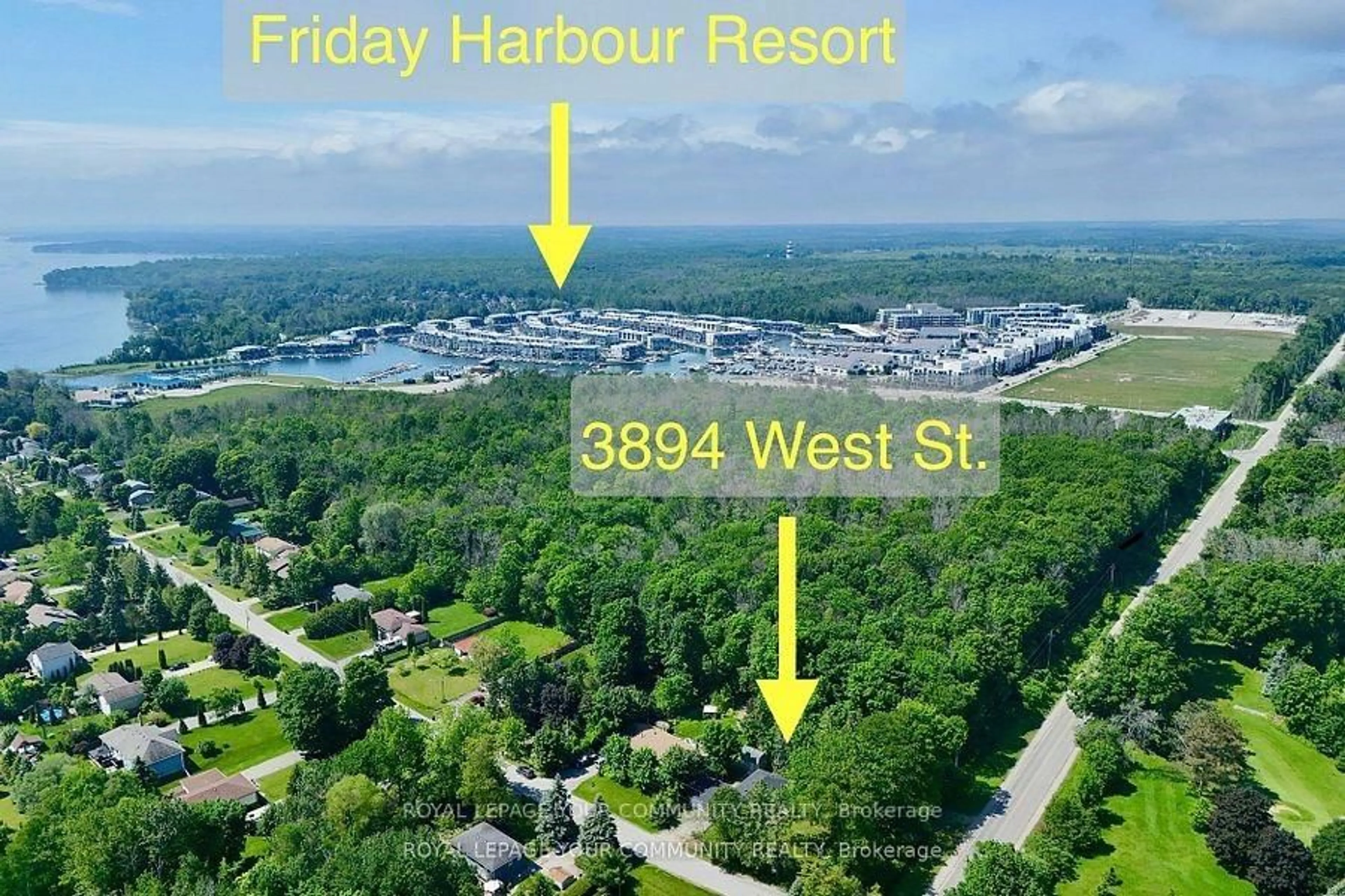 A pic from outside/outdoor area/front of a property/back of a property/a pic from drone, water/lake/river/ocean view for 3894 West St, Innisfil Ontario L9S 2L9