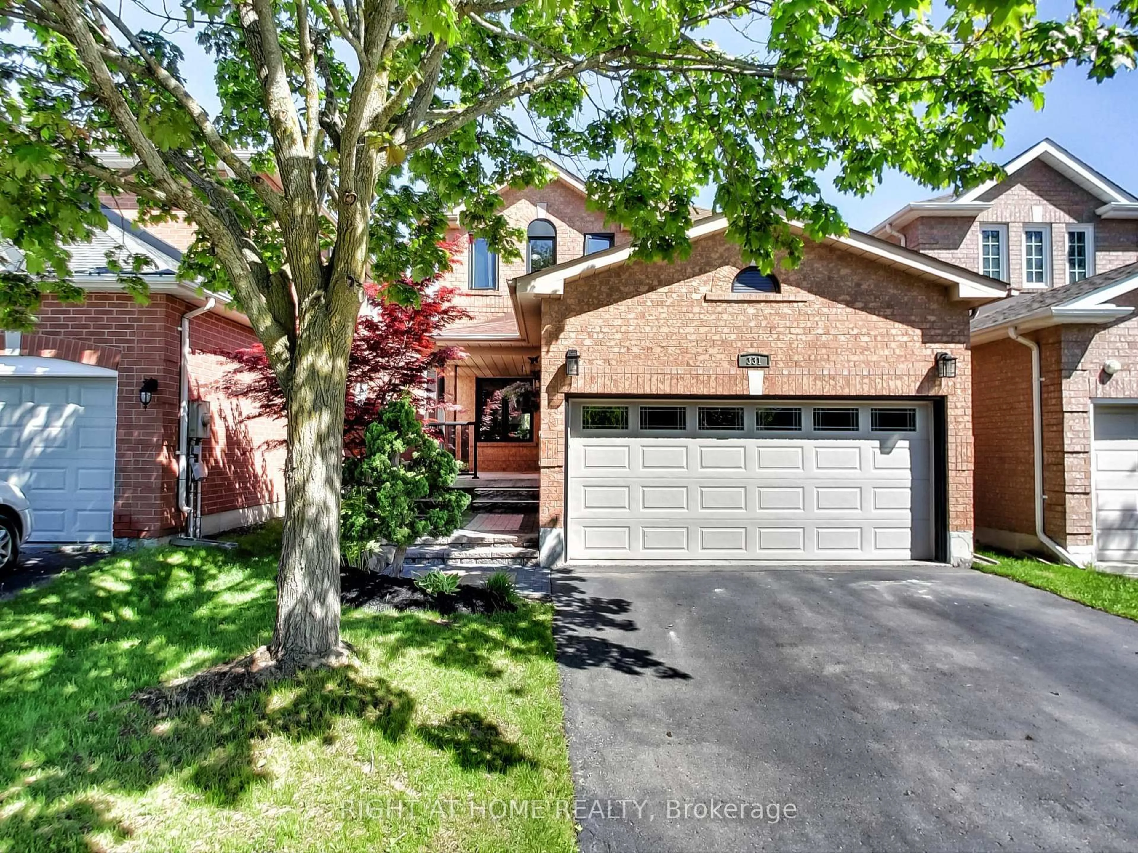 Home with brick exterior material, street for 331 Austin Paul Dr, Newmarket Ontario L3X 2C2