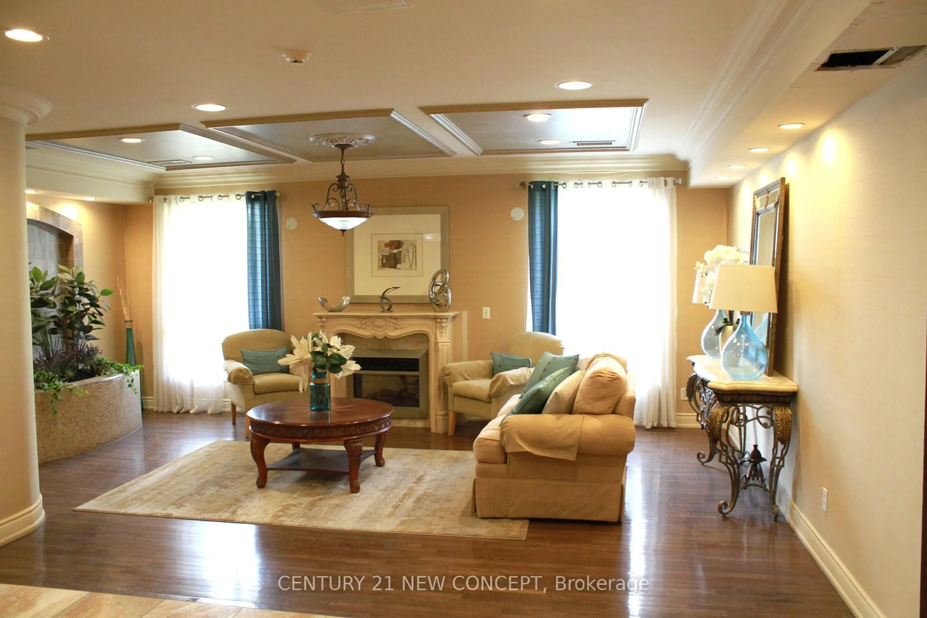 Living room with furniture, unknown for 1 Maison Parc Crt #502, Vaughan Ontario L4J 9K1