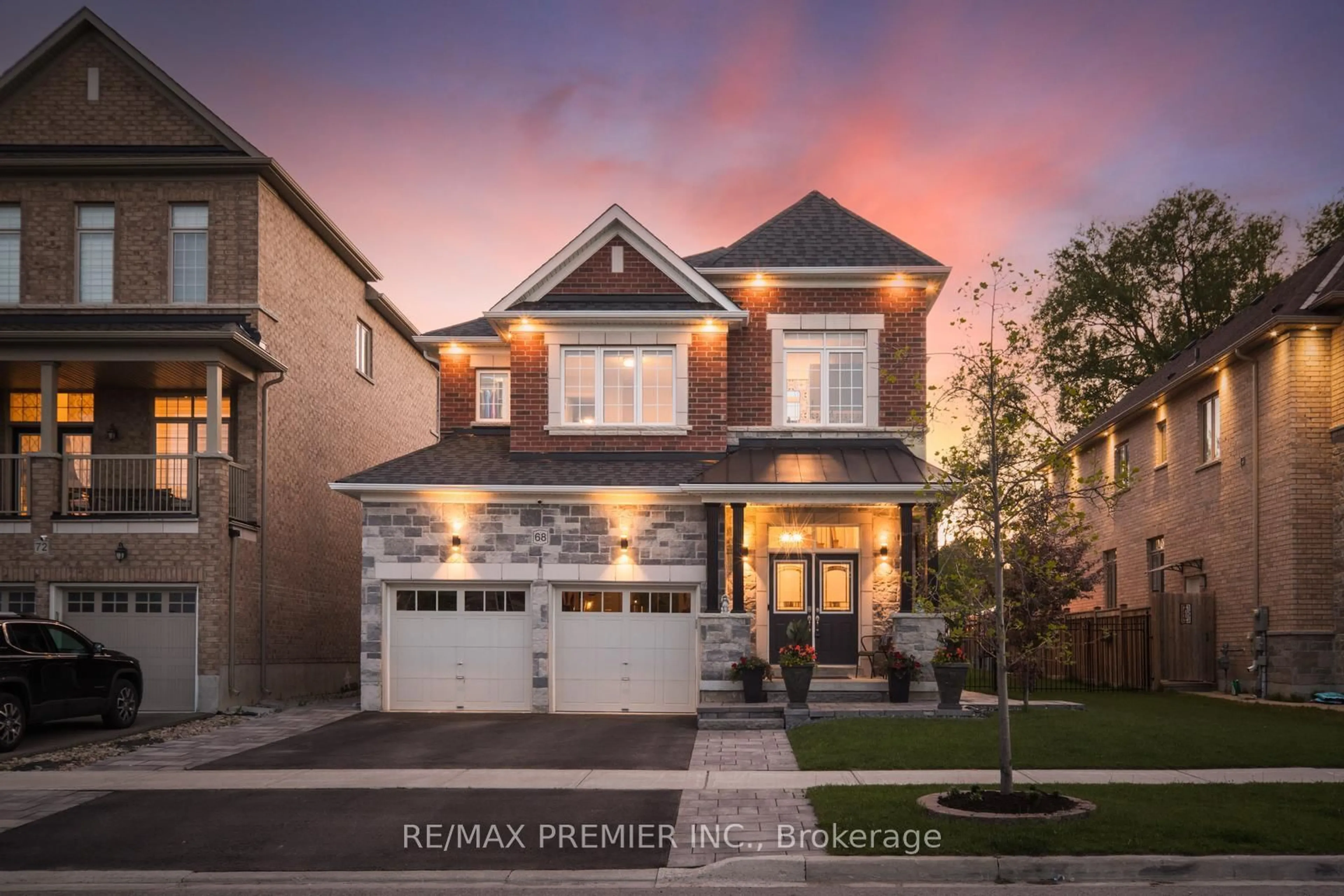 Home with brick exterior material, street for 68 Inverness Way, Bradford West Gwillimbury Ontario L3Z 0W5