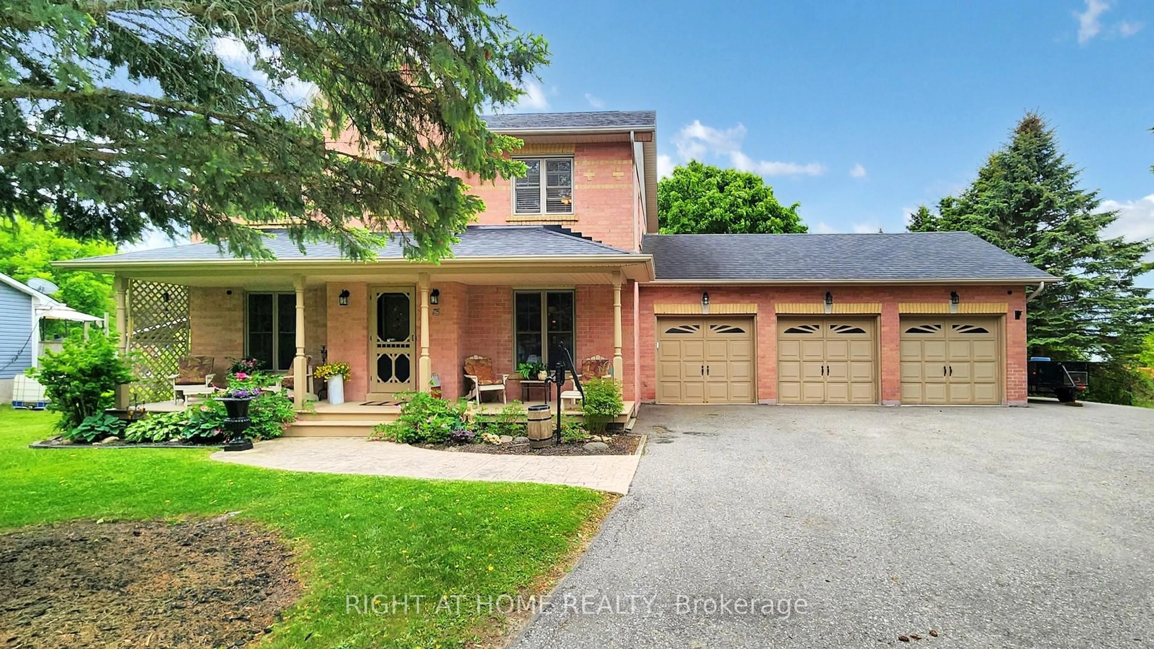 Home with brick exterior material, street for 8956 Concession 4 Rd, Uxbridge Ontario L0C 1E0