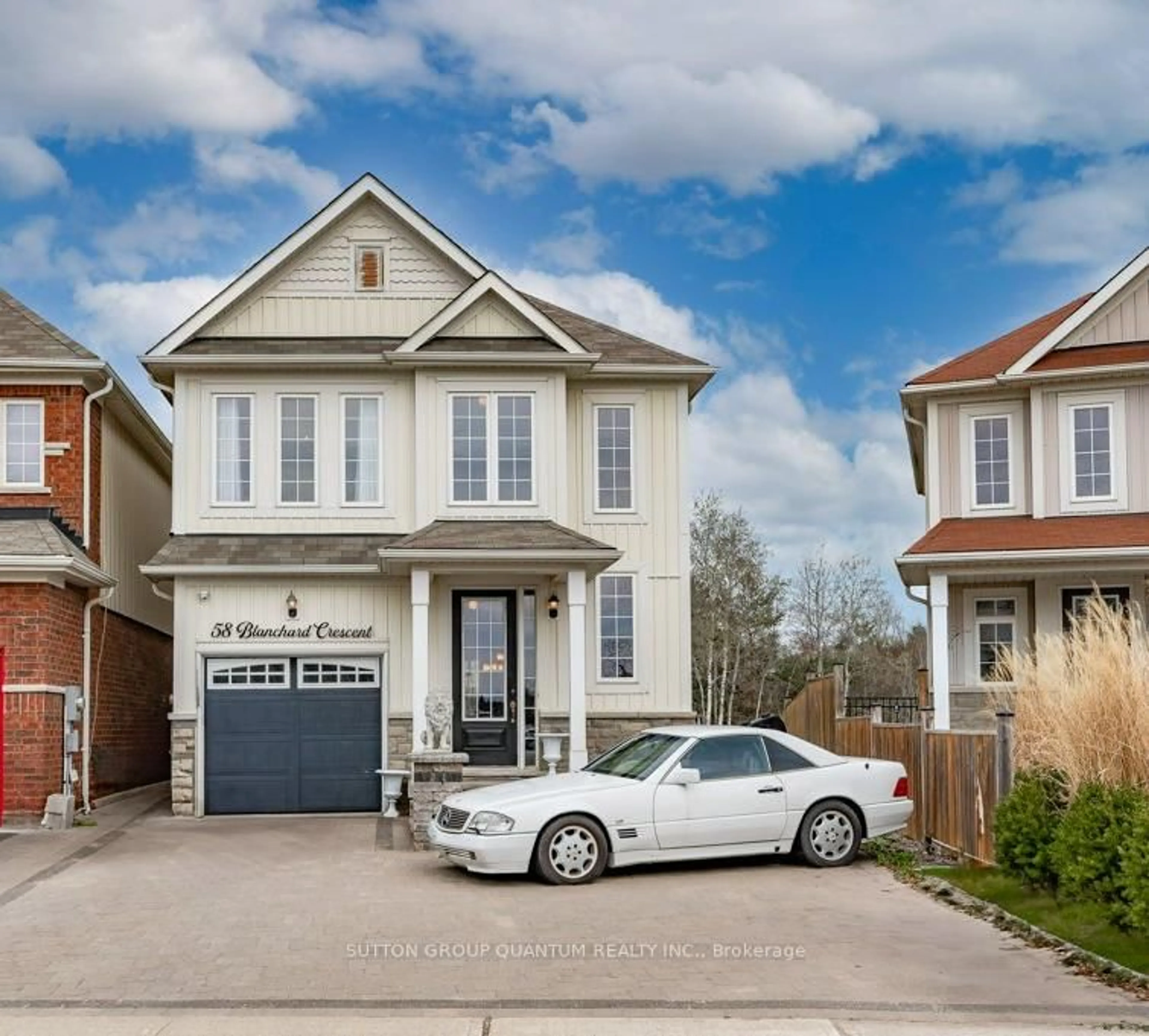 Home with brick exterior material, street for 58 Blanchard Cres, Essa Ontario L8M 1B5