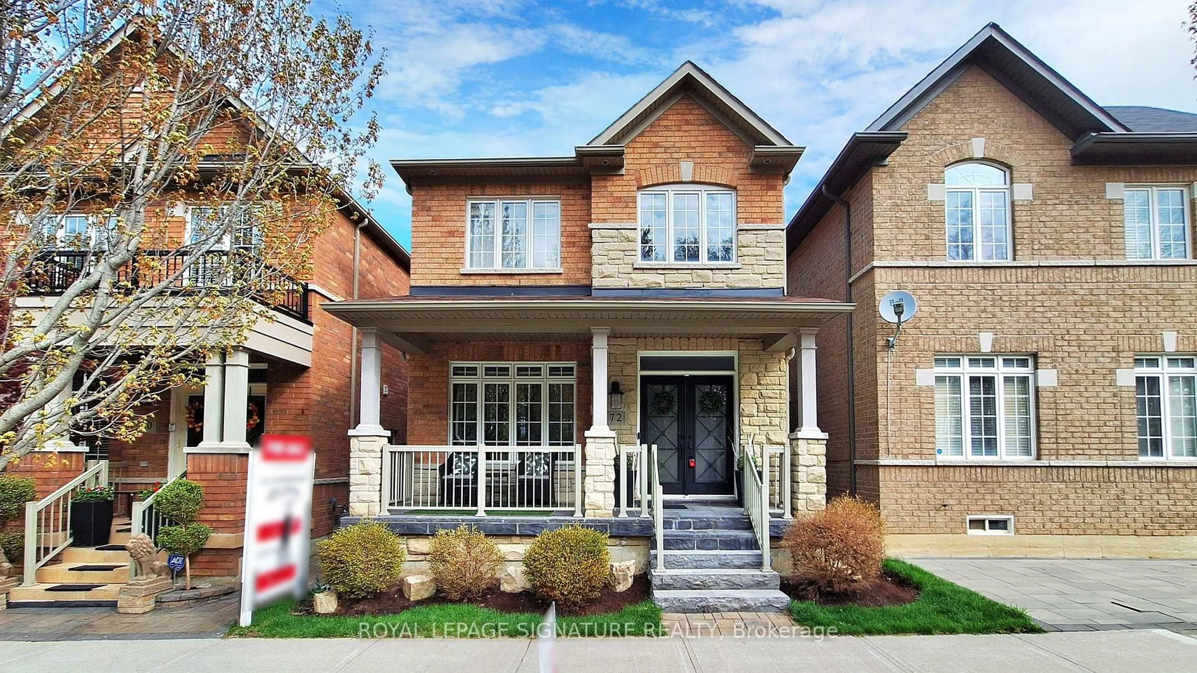 Home with brick exterior material, street for 72 Autumn Glow Dr, Markham Ontario L6B 0P6