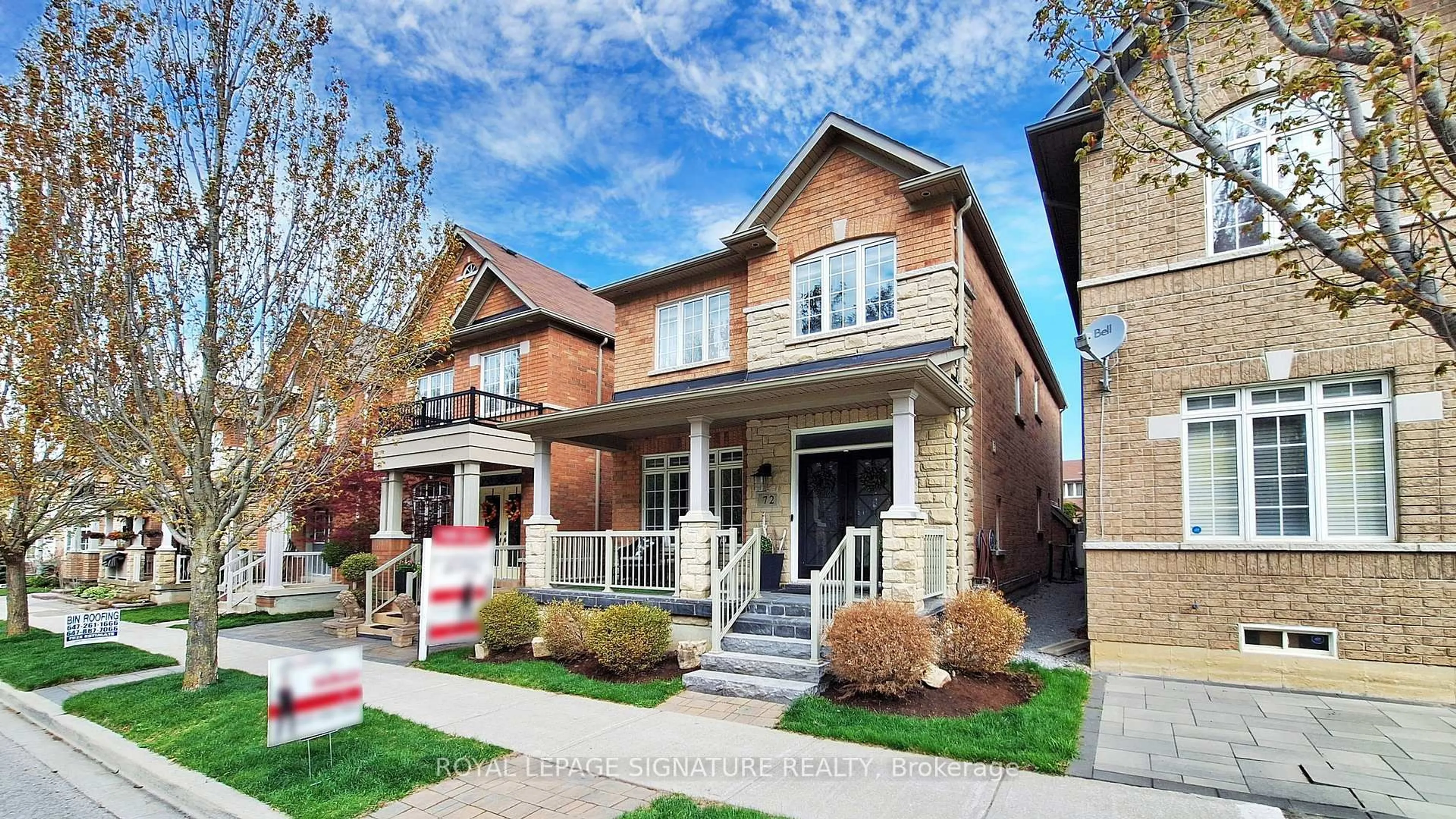 Home with brick exterior material, street for 72 Autumn Glow Dr, Markham Ontario L6B 0P6