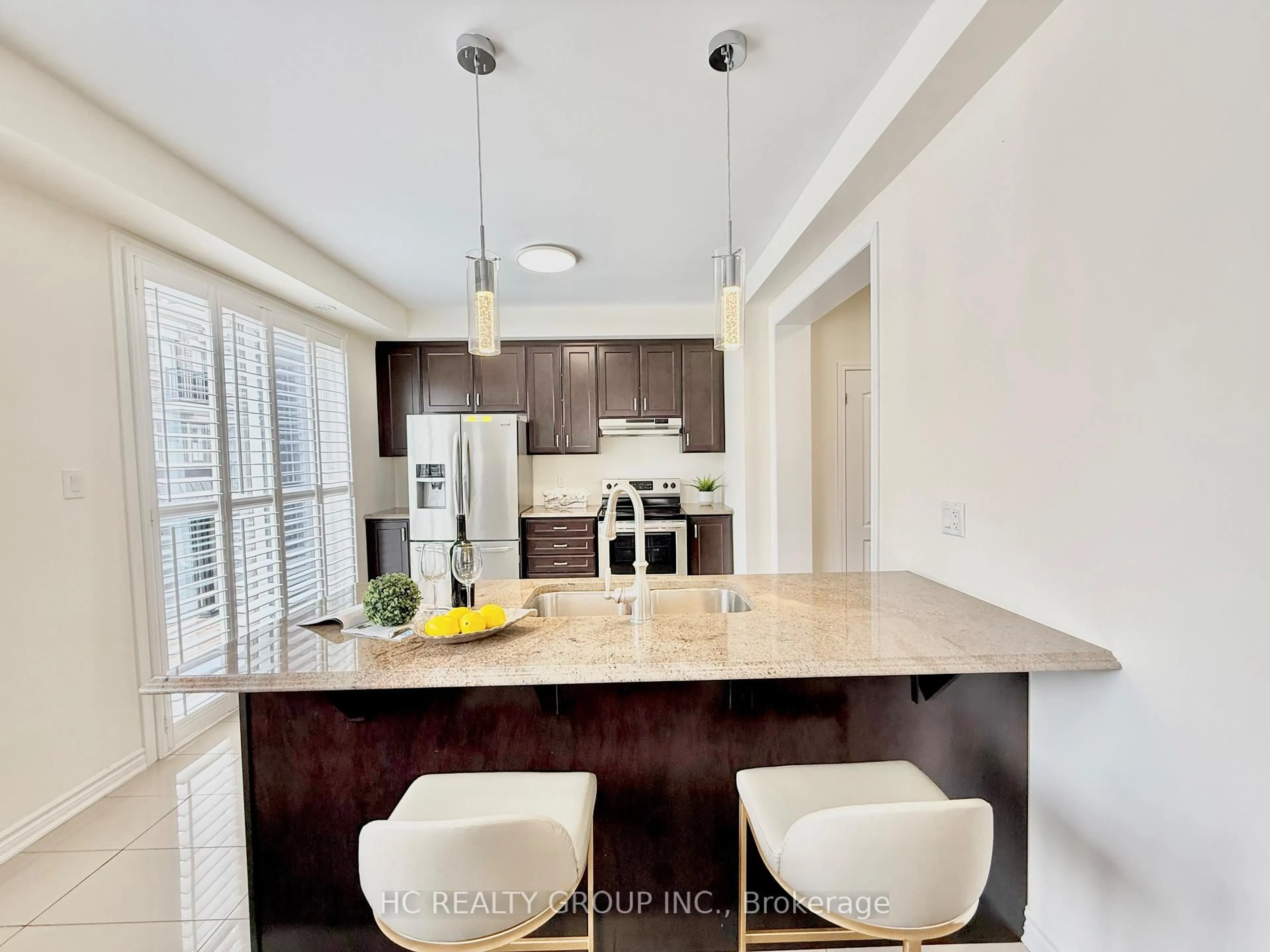 Contemporary kitchen, ceramic/tile floor for 350 Arthur Bonner Ave #41, Markham Ontario L6B 1N2
