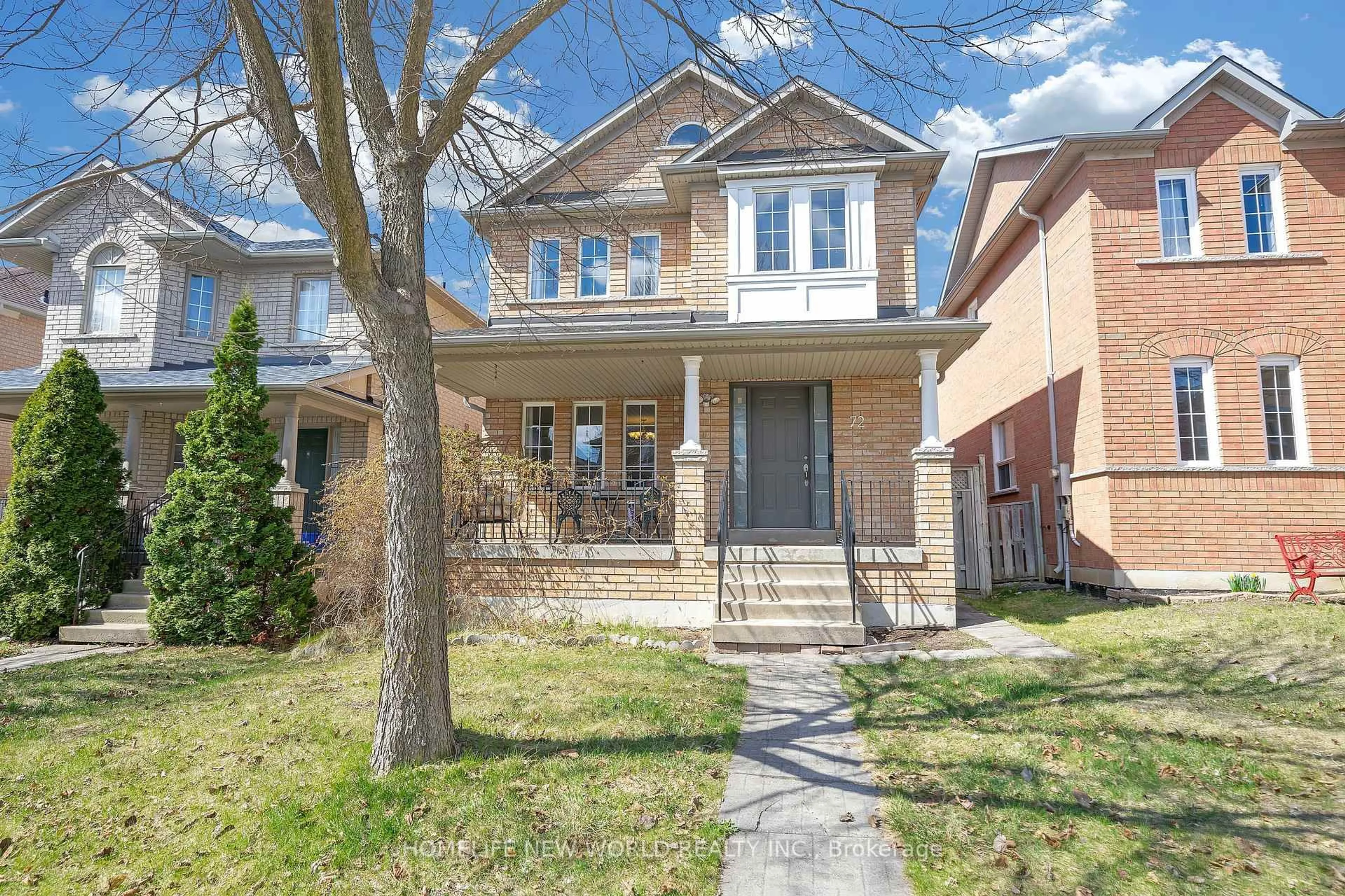 Home with brick exterior material, street for 72 Ray St, Markham Ontario L3R 4R5