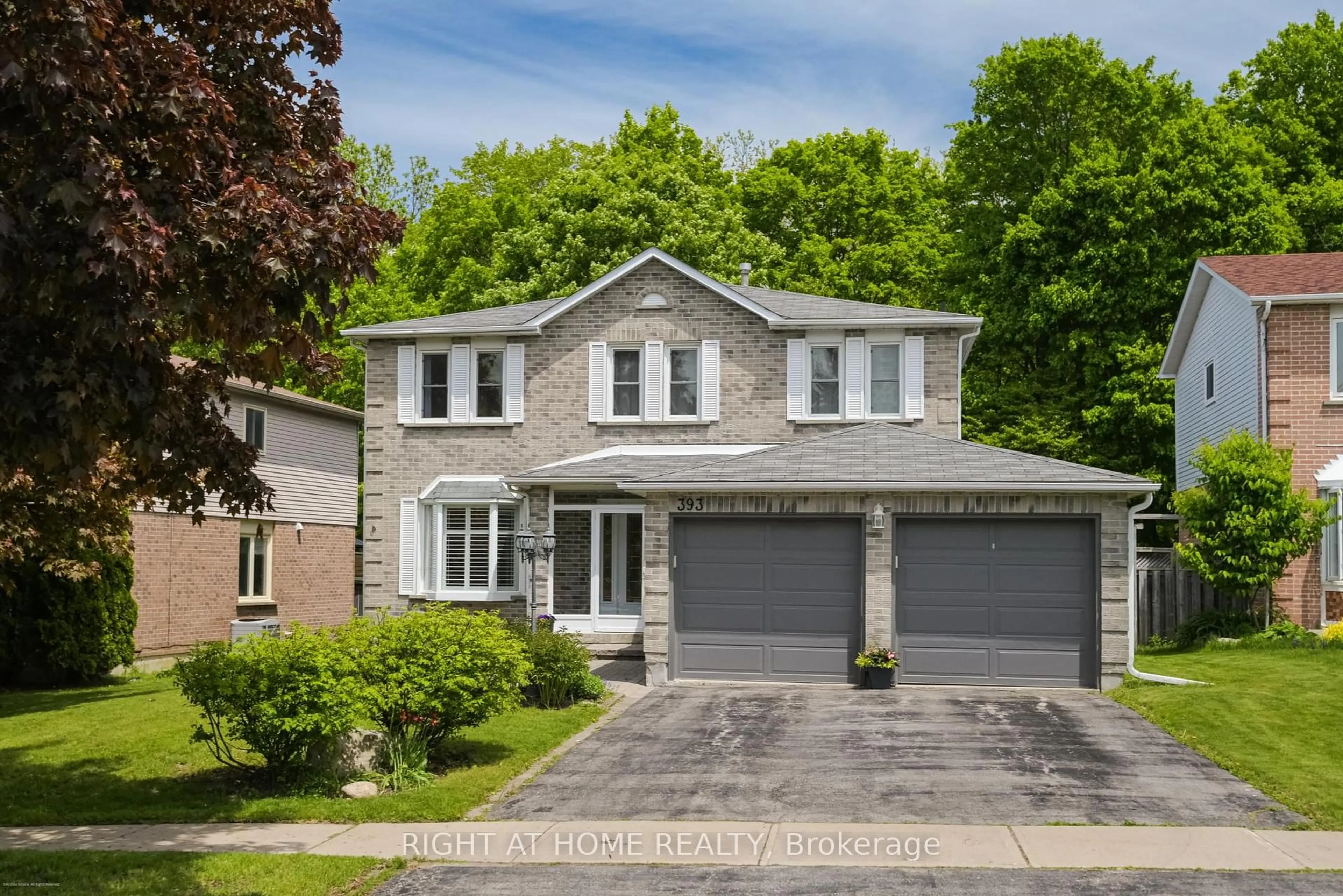 Home with brick exterior material, street for 393 Vanden Bergh Blvd, Newmarket Ontario L3Y 7Z8