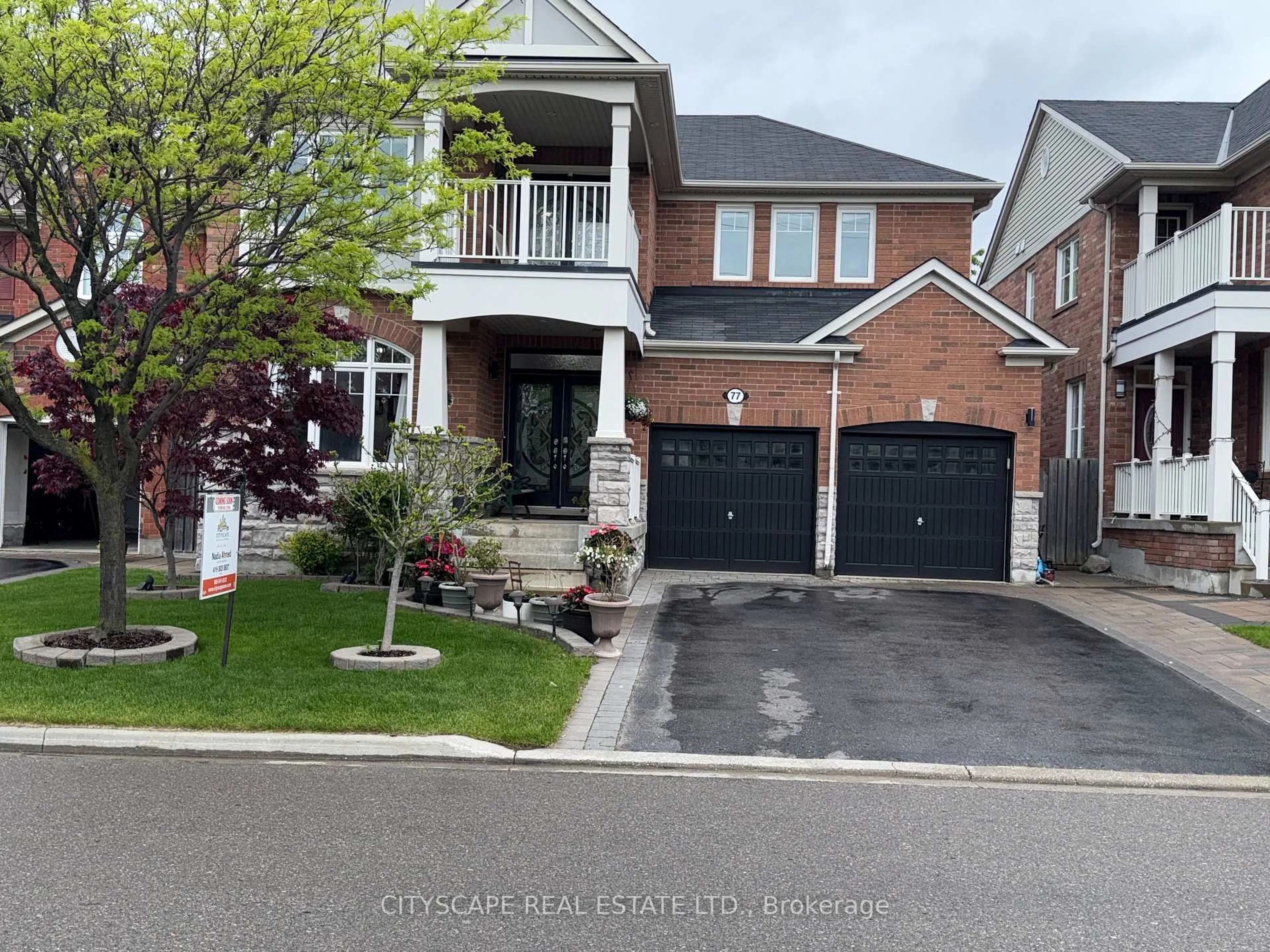 Home with brick exterior material, street for 77 Bulmer Cres, Newmarket Ontario L3X 3K1