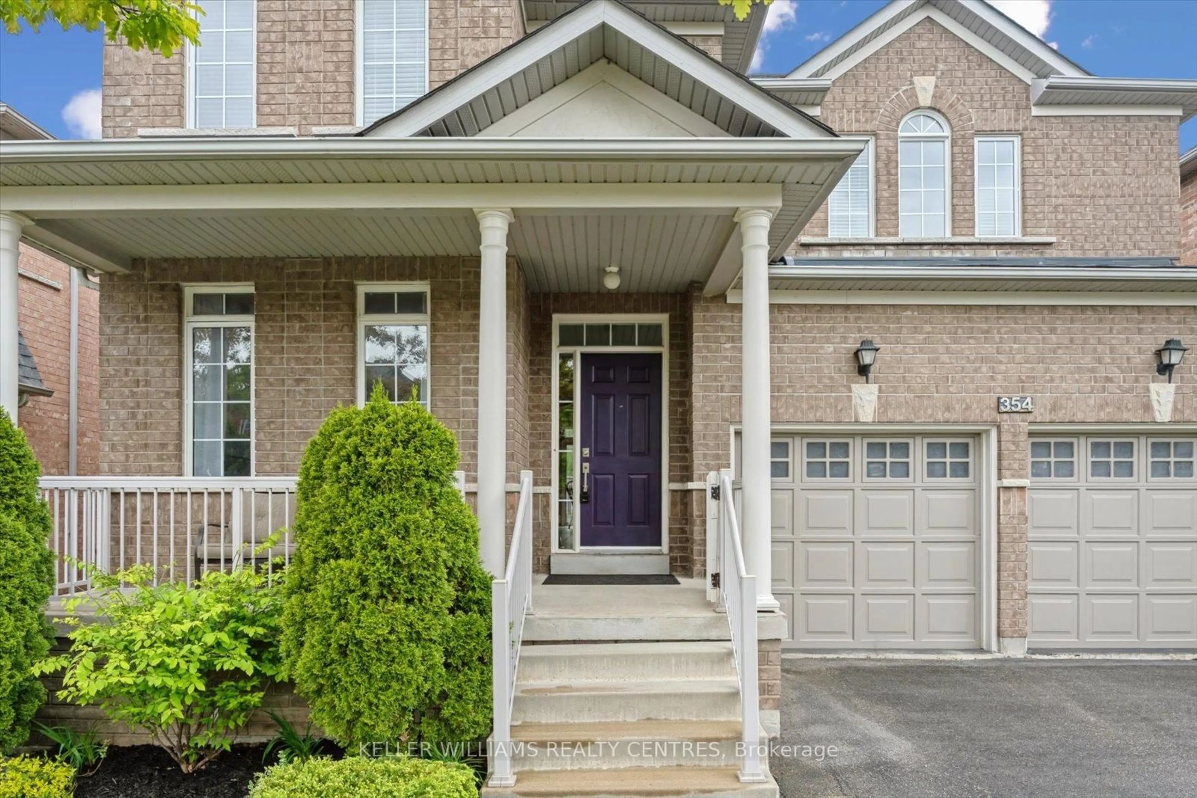 Home with brick exterior material, street for 354 Coachwhip Tr, Newmarket Ontario L3X 2R6
