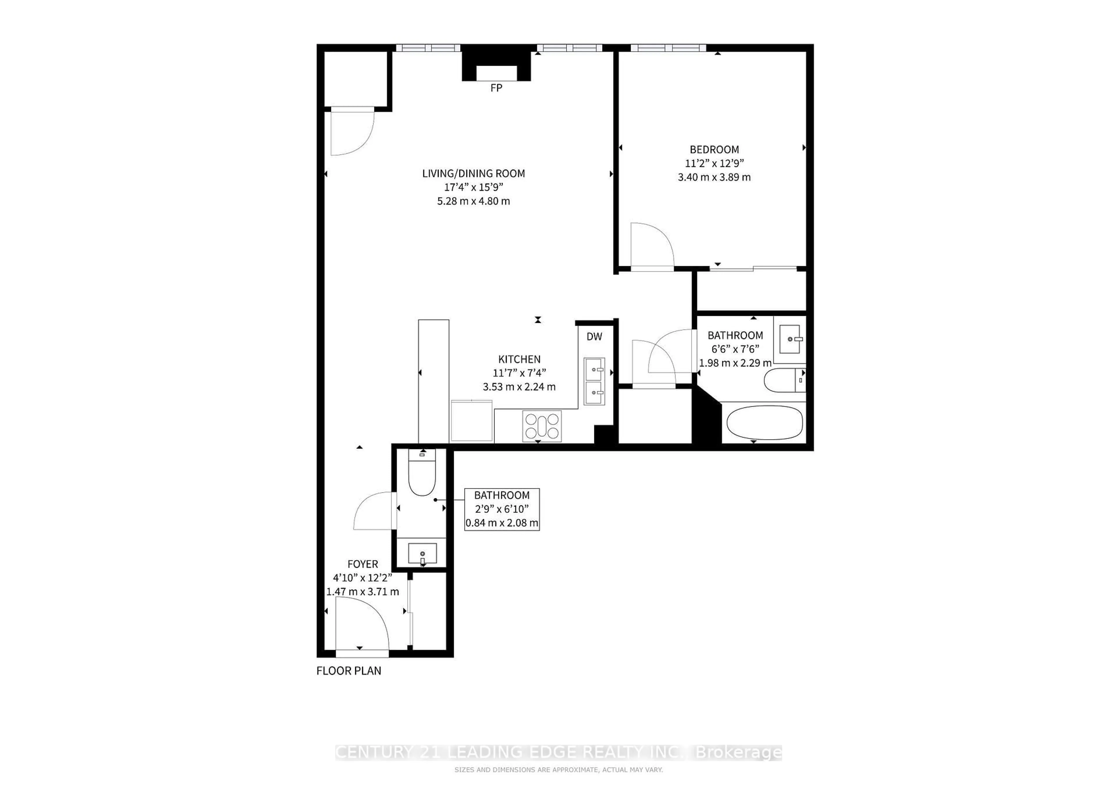 Floor plan for 481 Rupert Ave #328, Whitchurch-Stouffville Ontario L4A 1T4