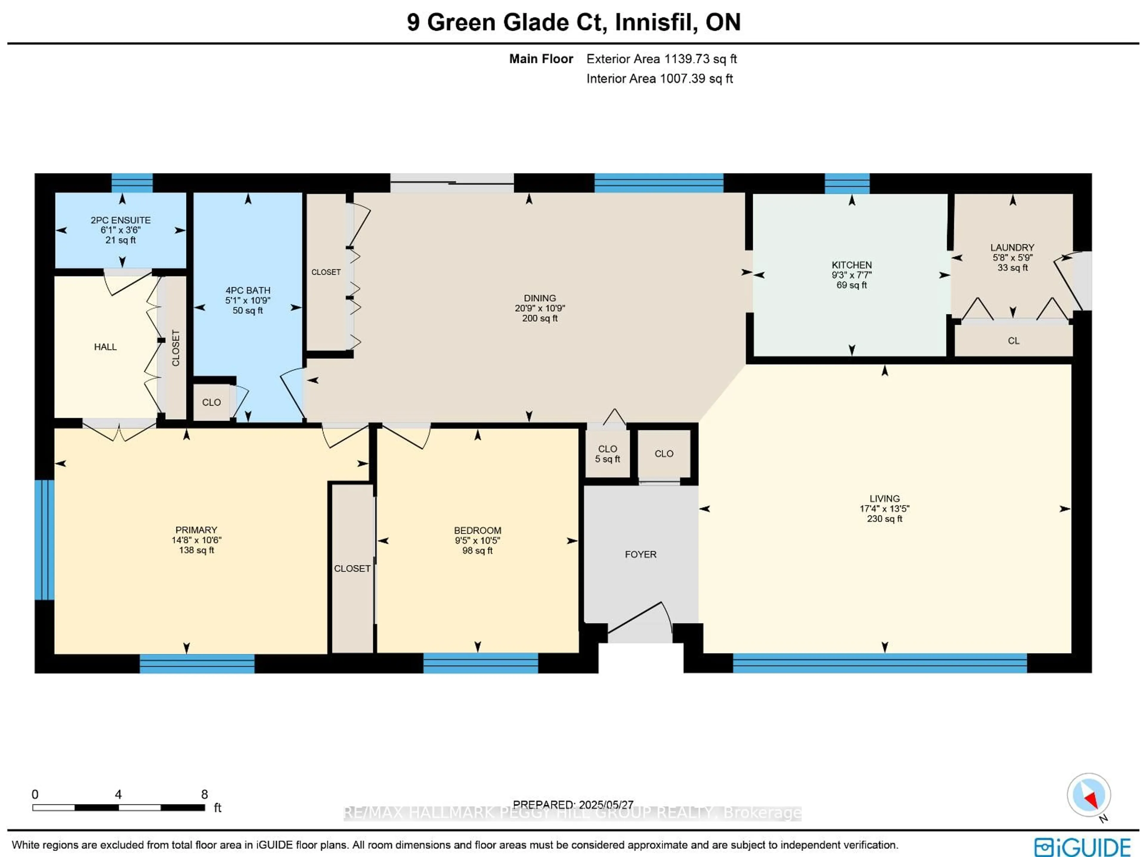 Floor plan for 9 Green Glade Crt, Innisfil Ontario L9S 1P3