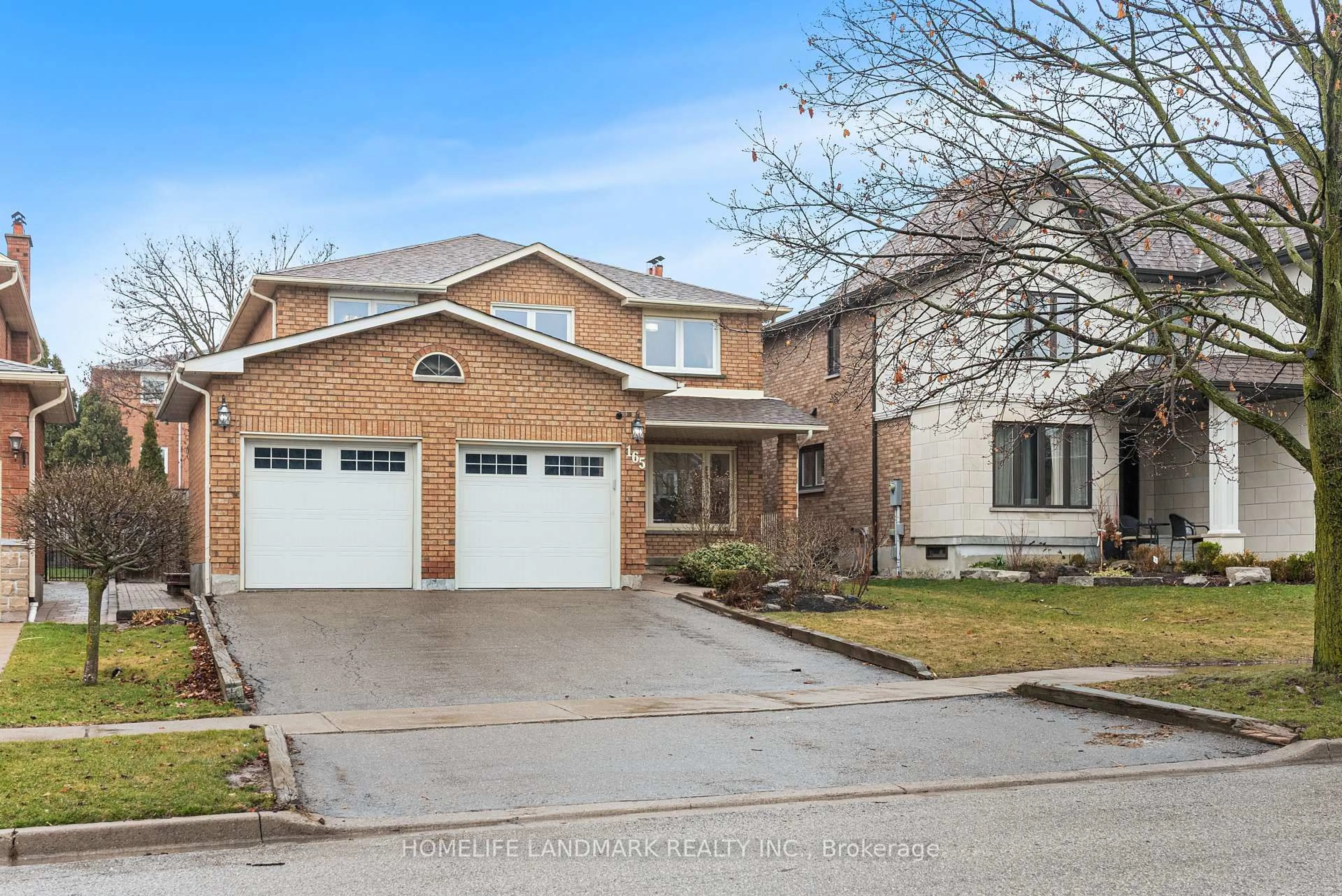 Home with brick exterior material, street for 165 Valleyway Cres, Vaughan Ontario L6A 1K8