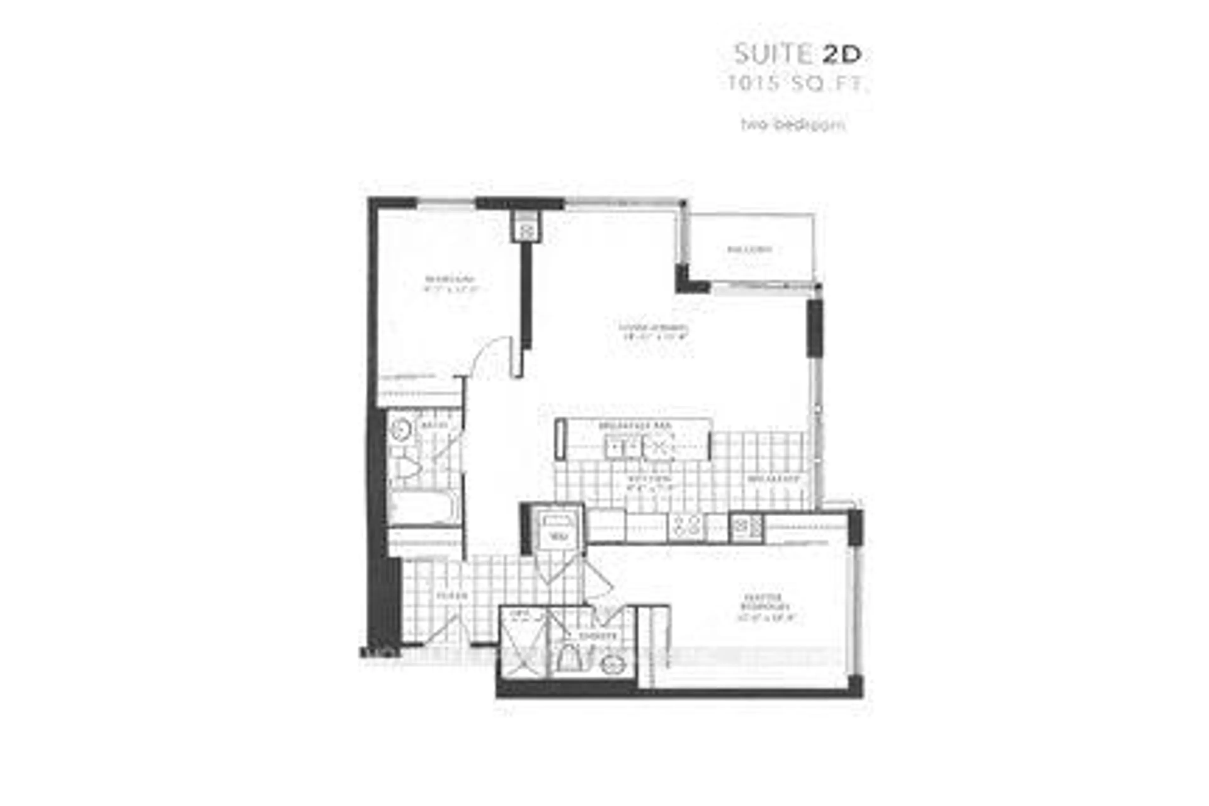 Floor plan for 50 Disera Dr #805, Vaughan Ontario L4J 9E9