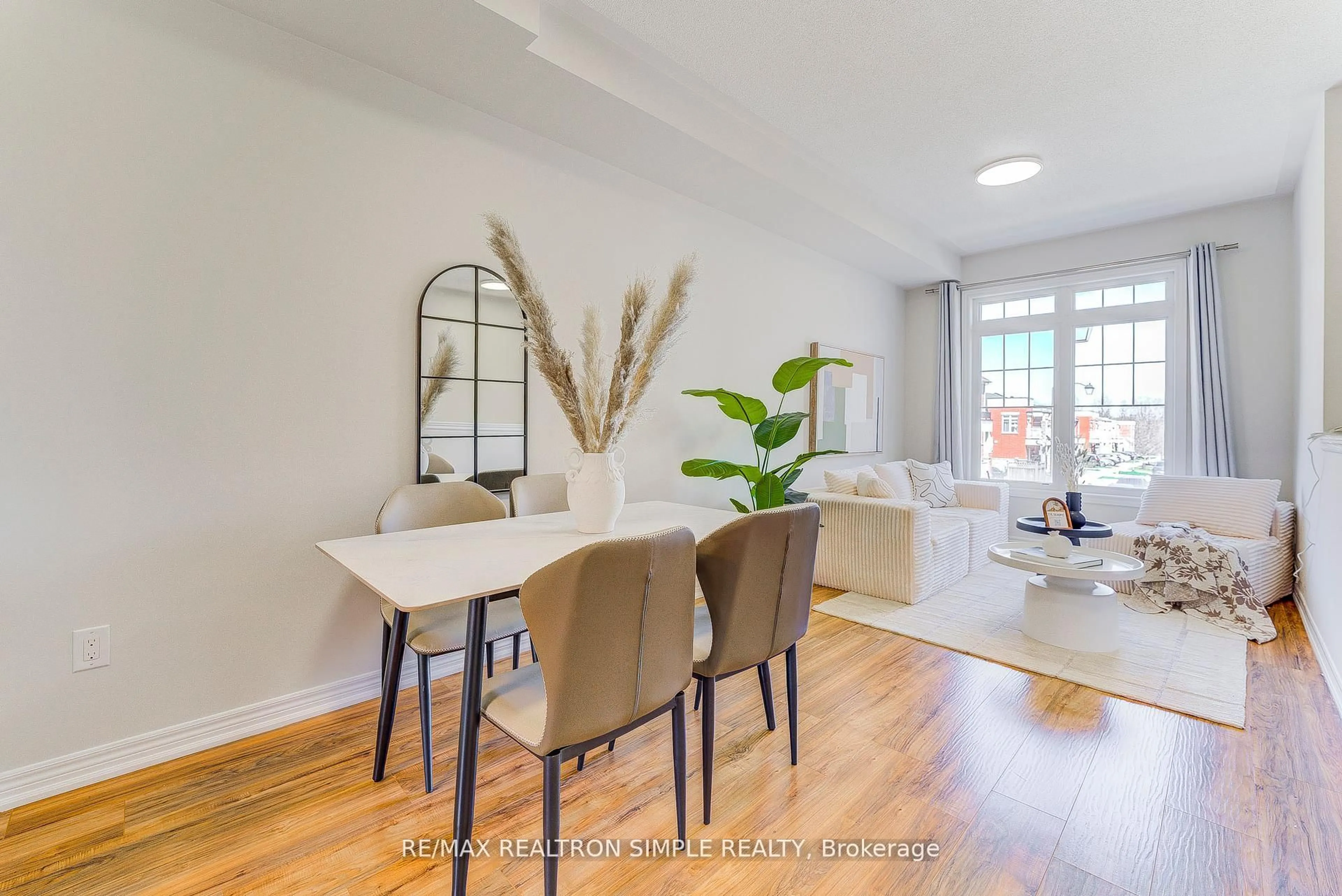Dining room, wood/laminate floor for 304 Delray Dr, Markham Ontario L6E 0R1