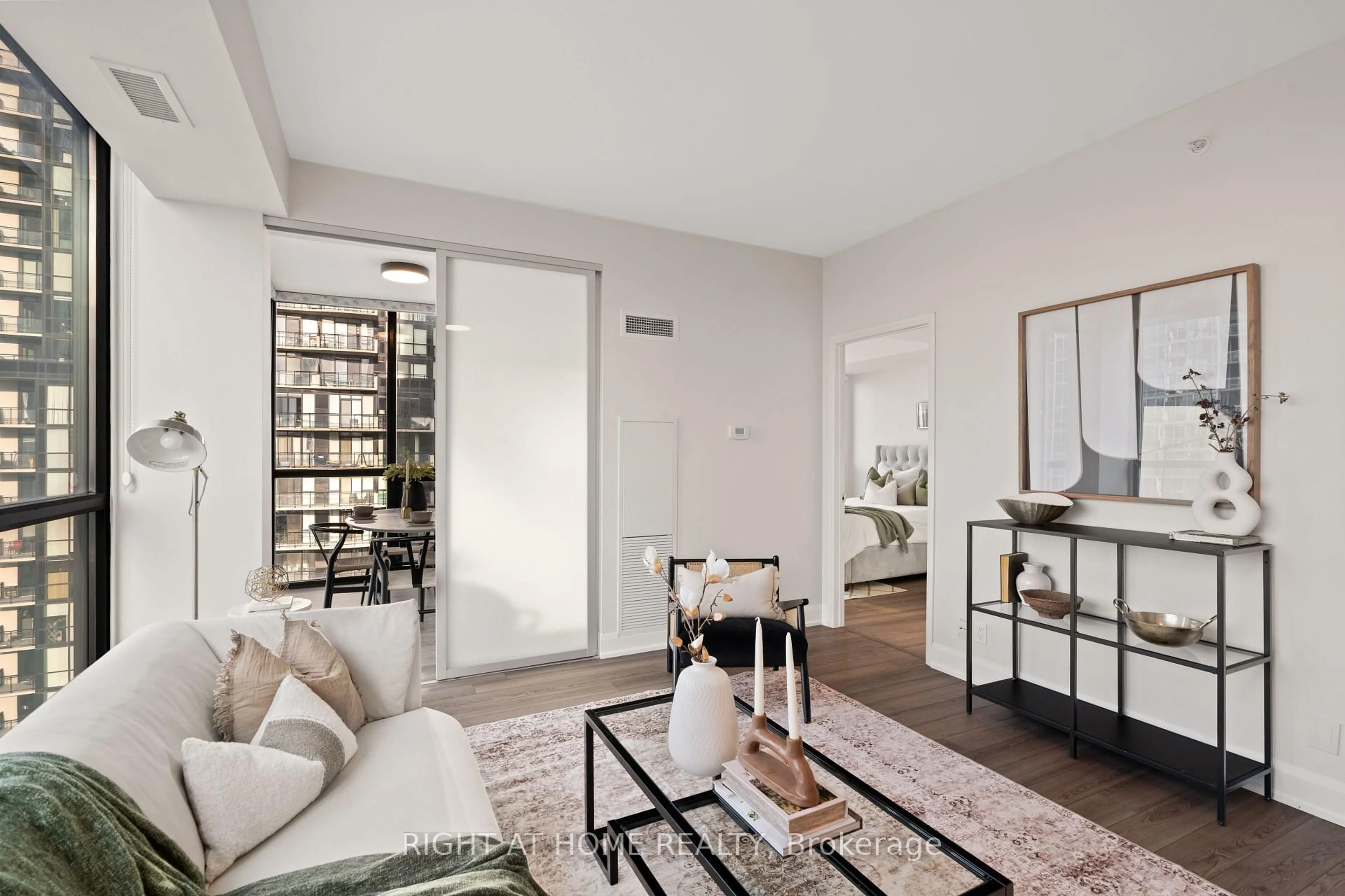 Living room with furniture, unknown for 2910 Highway 7 N/A #1909, Vaughan Ontario L4K 0H8