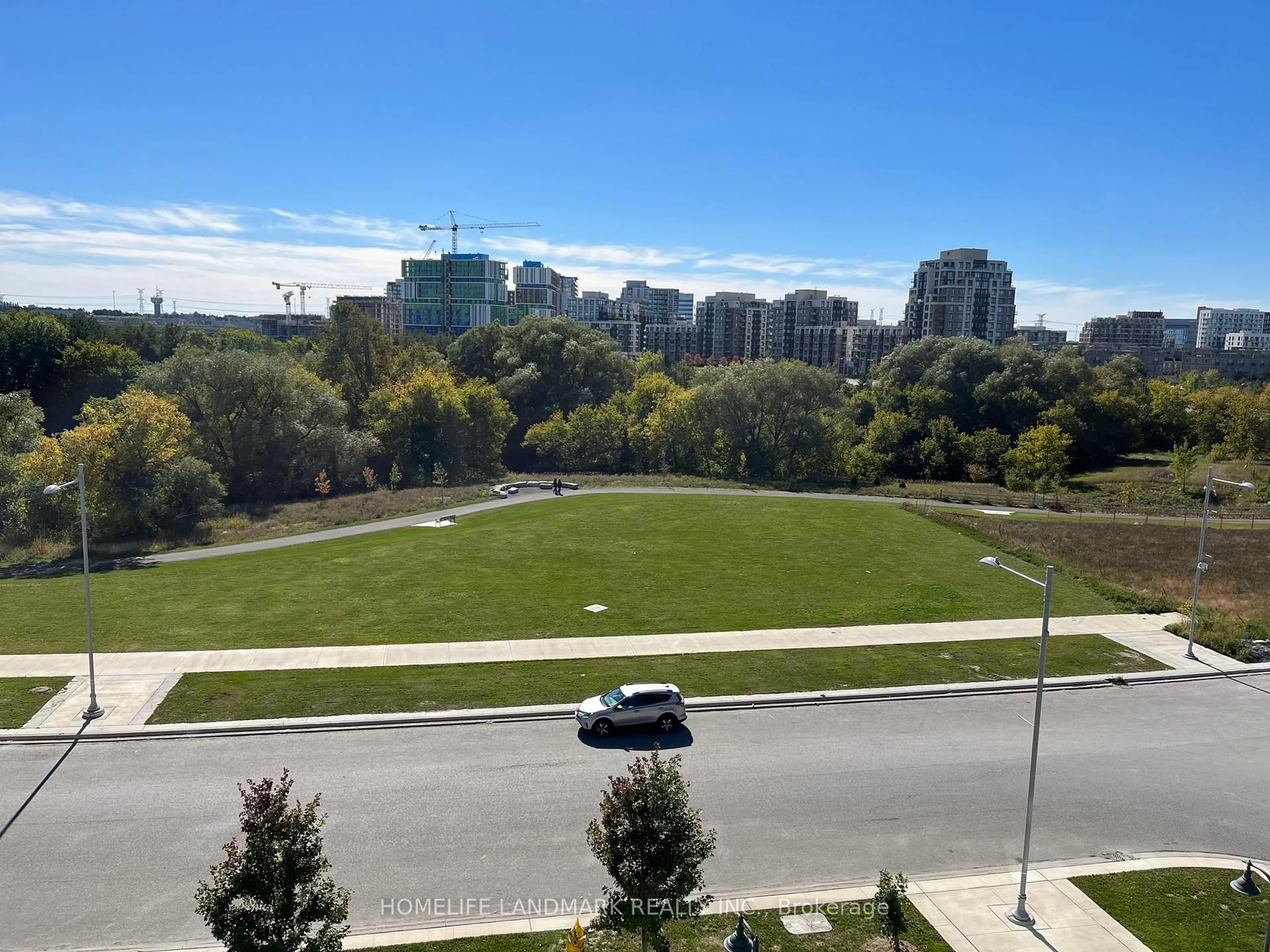 A pic from outside/outdoor area/front of a property/back of a property/a pic from drone, city buildings view from balcony for 15 Water Walk Dr #622, Markham Ontario L6G 0G2
