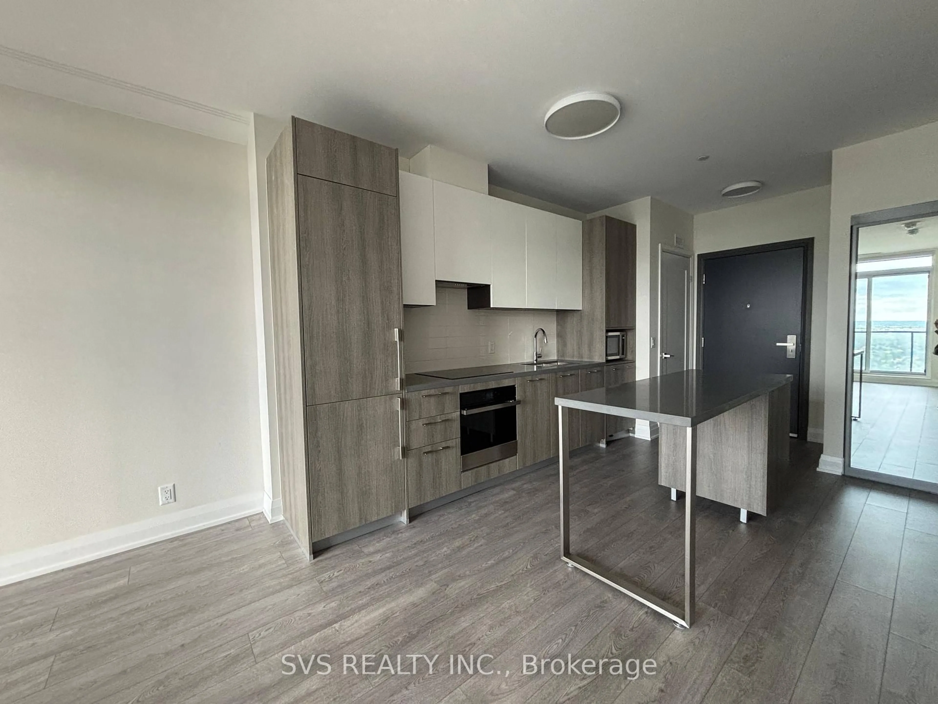 Open concept kitchen, wood/laminate floor for 8 Water Walk Dr #4609, Markham Ontario L3R 6L4
