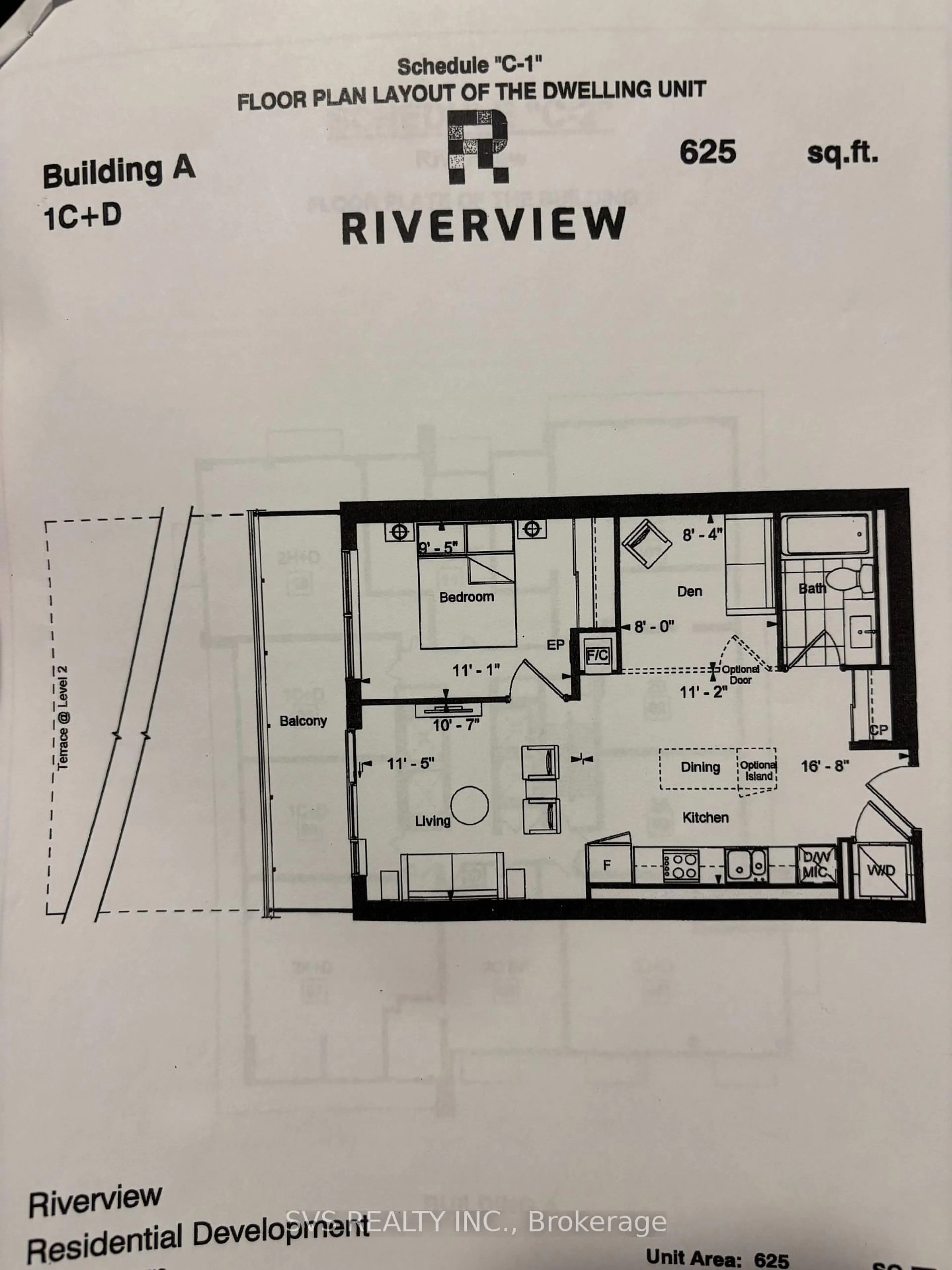 Floor plan for 8 Water Walk Dr #4609, Markham Ontario L3R 6L4