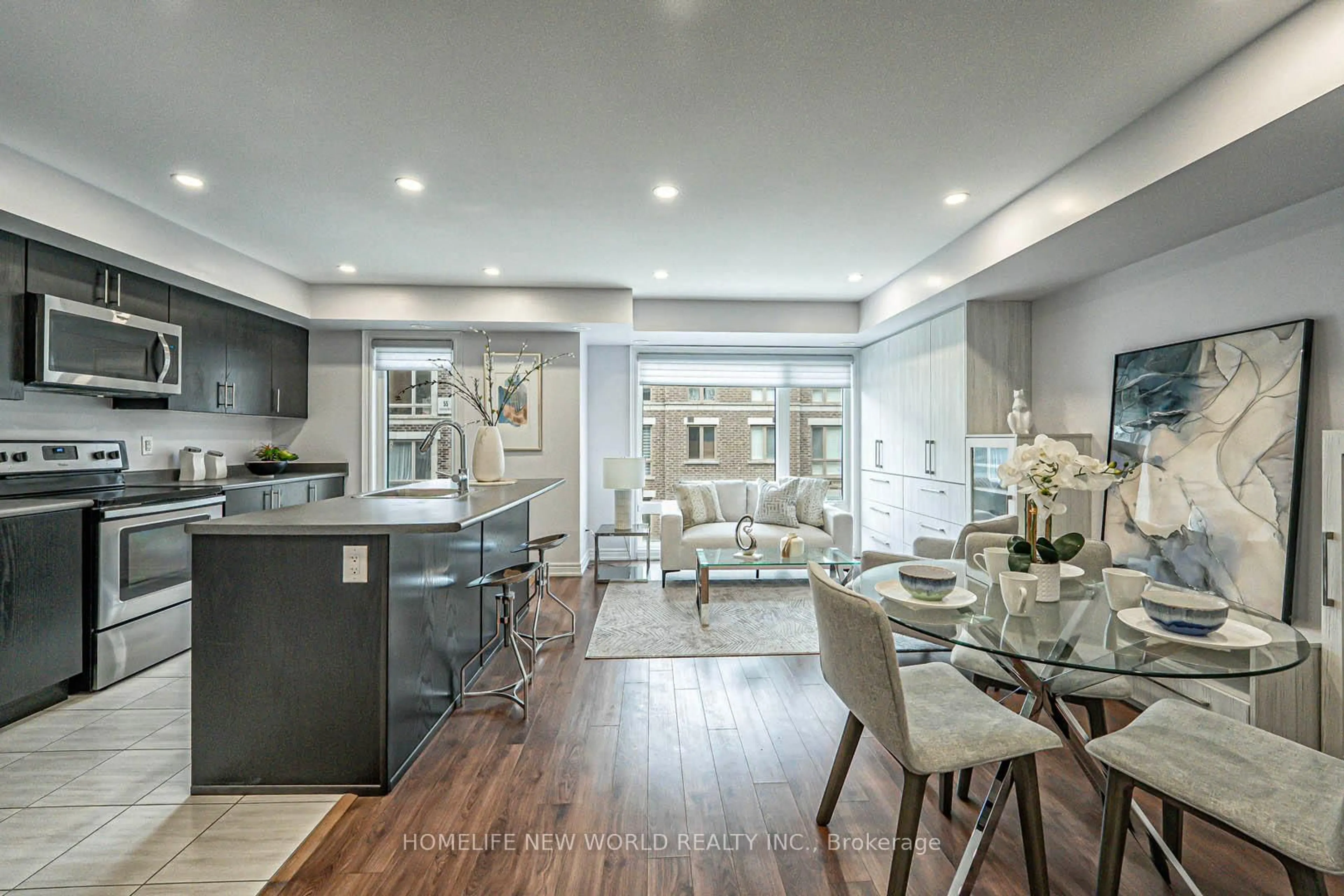 Open concept kitchen, unknown for 20 Dunsheath Way #324, Markham Ontario L6B 1N3