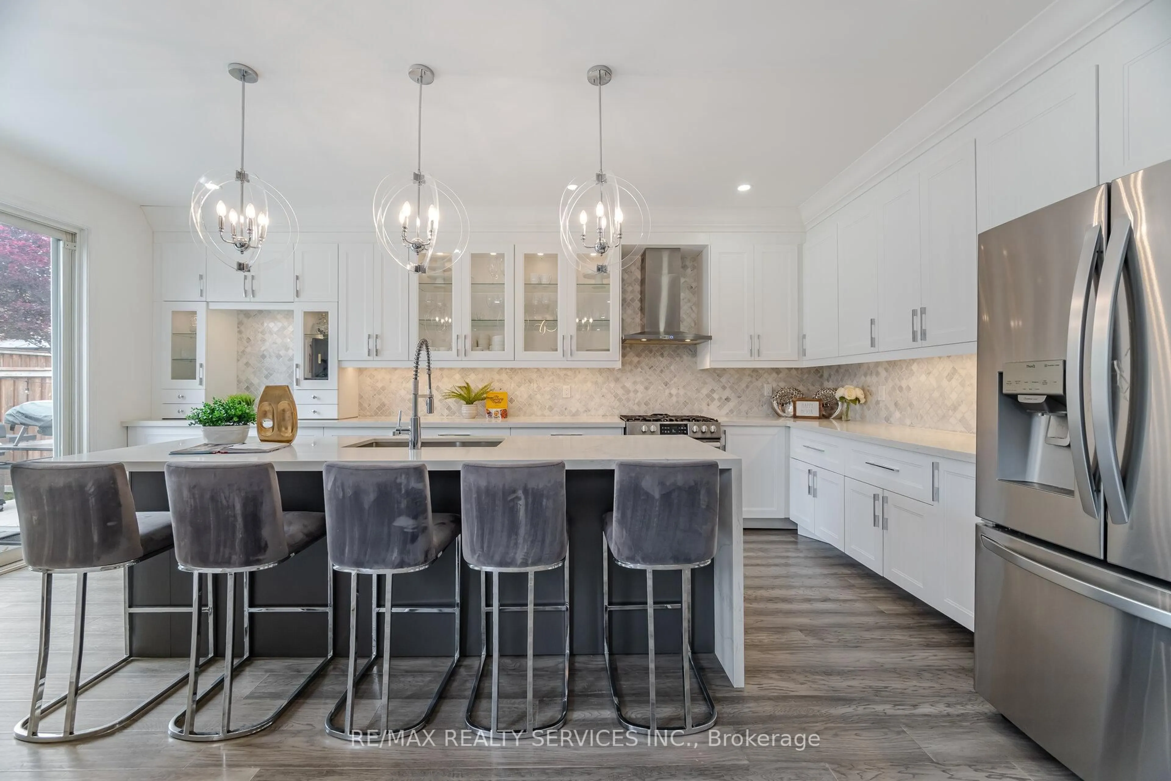Contemporary kitchen, ceramic/tile floor for 532 Napa Valley Ave, Vaughan Ontario L4L 2A1