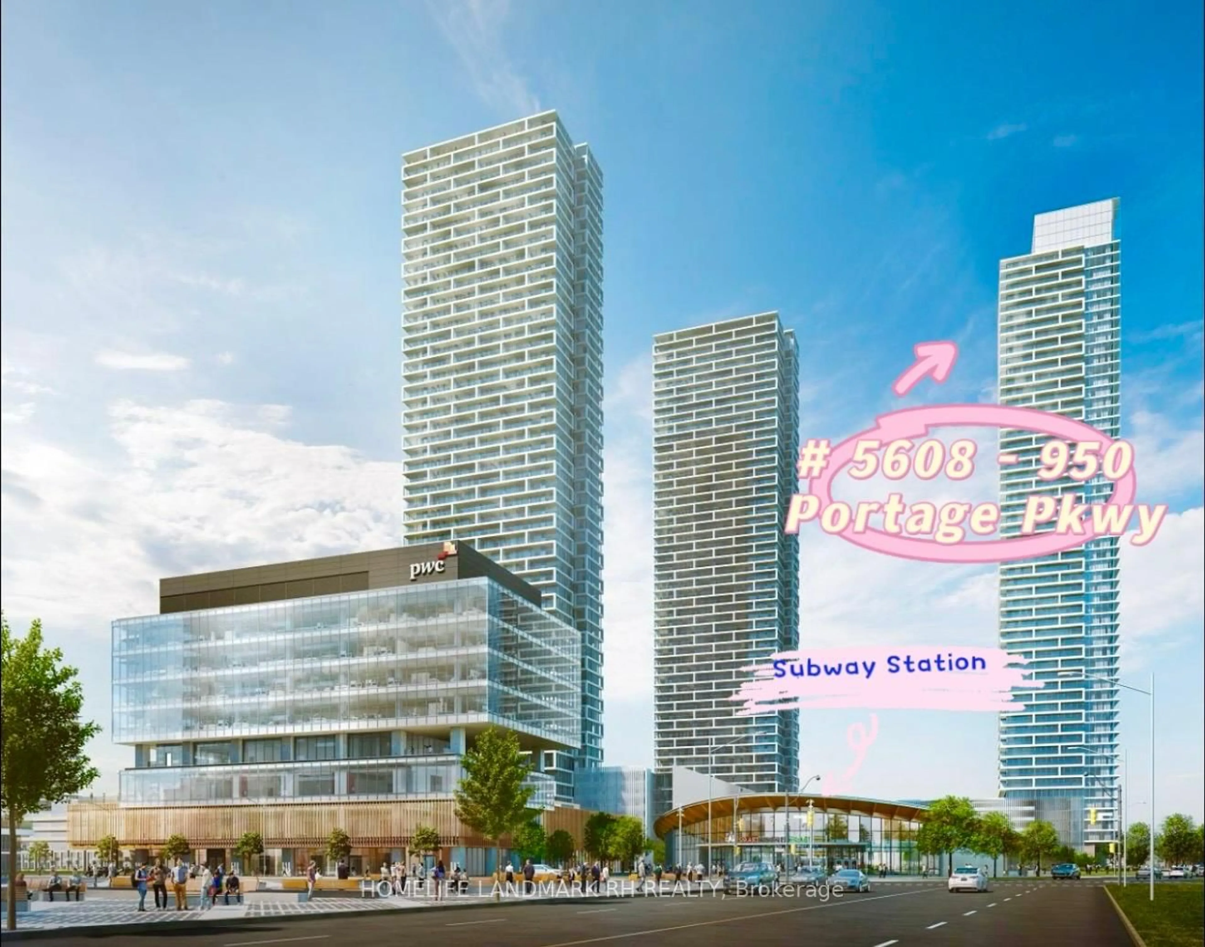 Indoor foyer for 950 Portage Pkwy #5608, Vaughan Ontario L4K 0J7