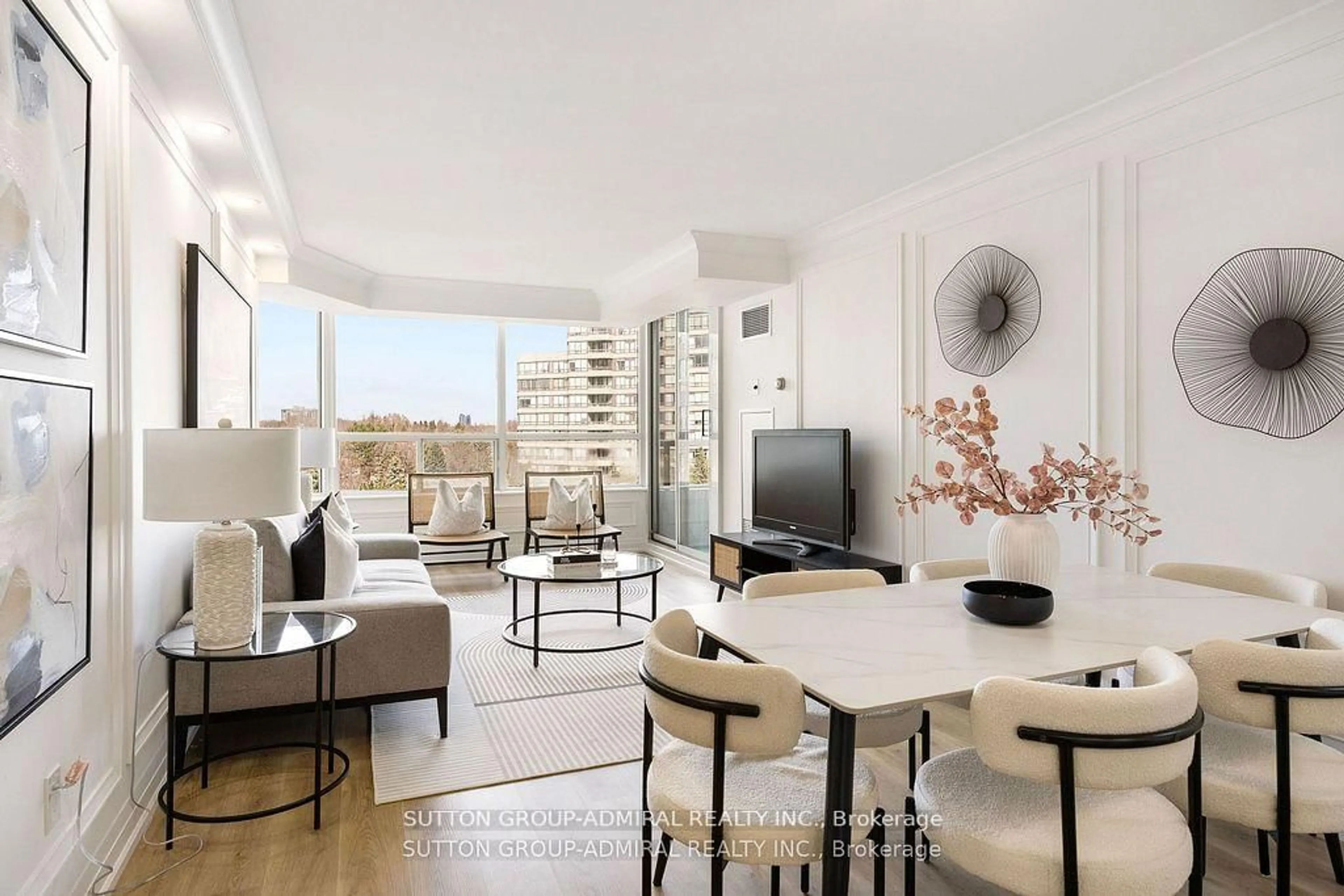 Living room with furniture, unknown for 11 Townsgate Dr #602, Vaughan Ontario L4J 8G4