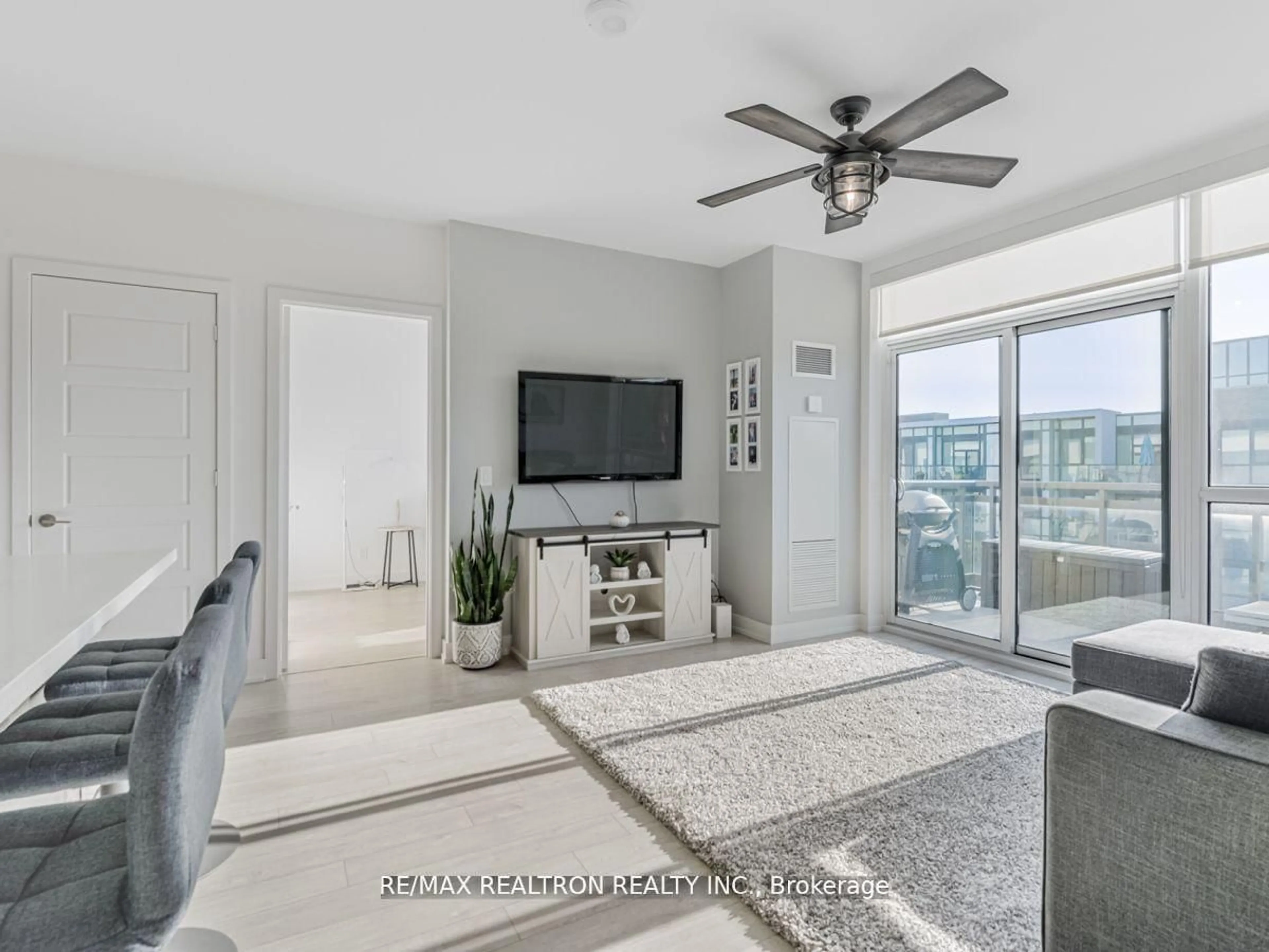 Living room with furniture, unknown for 333 Sea Ray Ave #D418, Innisfil Ontario L9S 0M3
