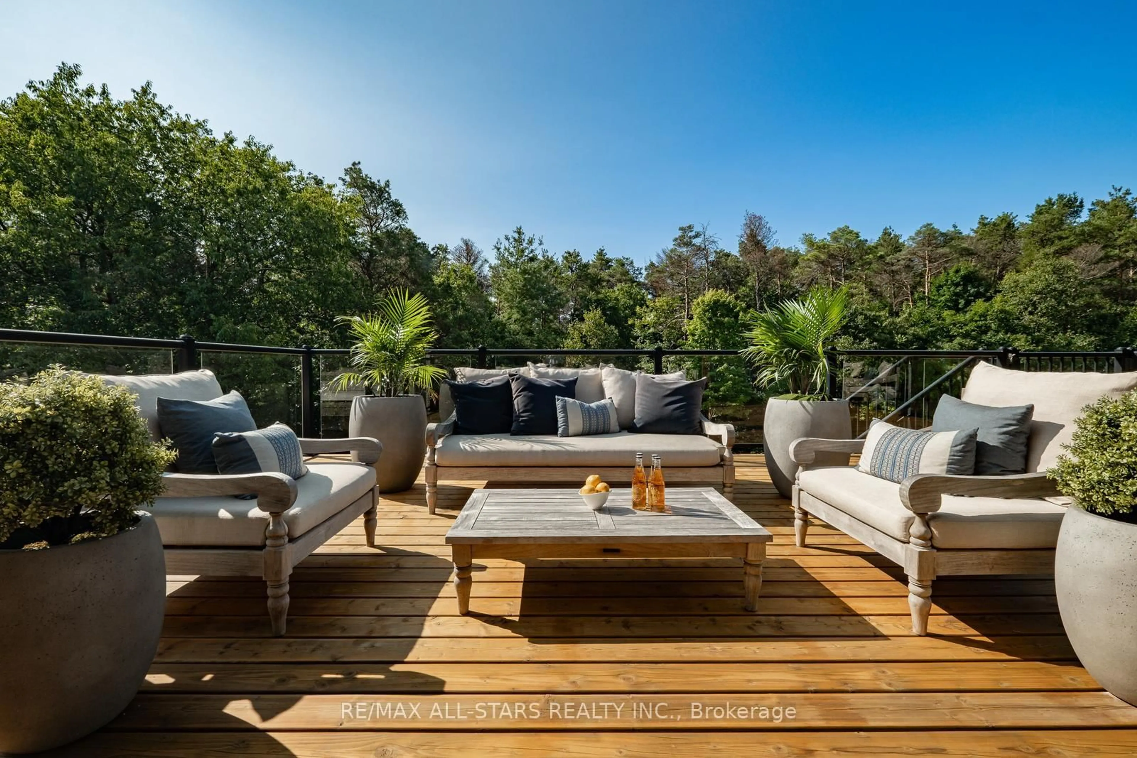 Patio, forest/trees view for 485 Goodwood Rd, Uxbridge Ontario L9P 0N5