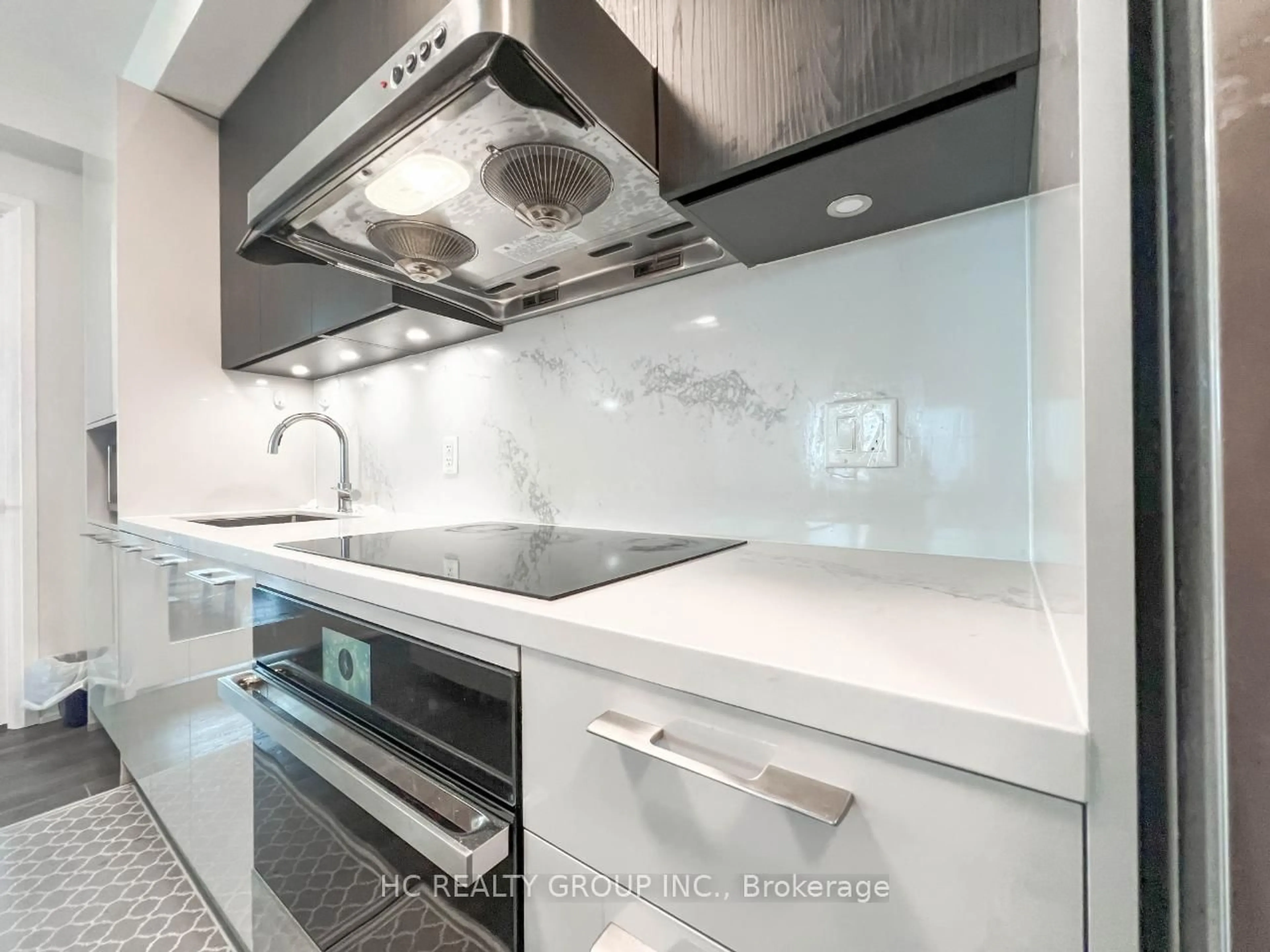 Contemporary kitchen, ceramic/tile floor for 8 Water Walk Dr #2710, Markham Ontario L3R 6L4