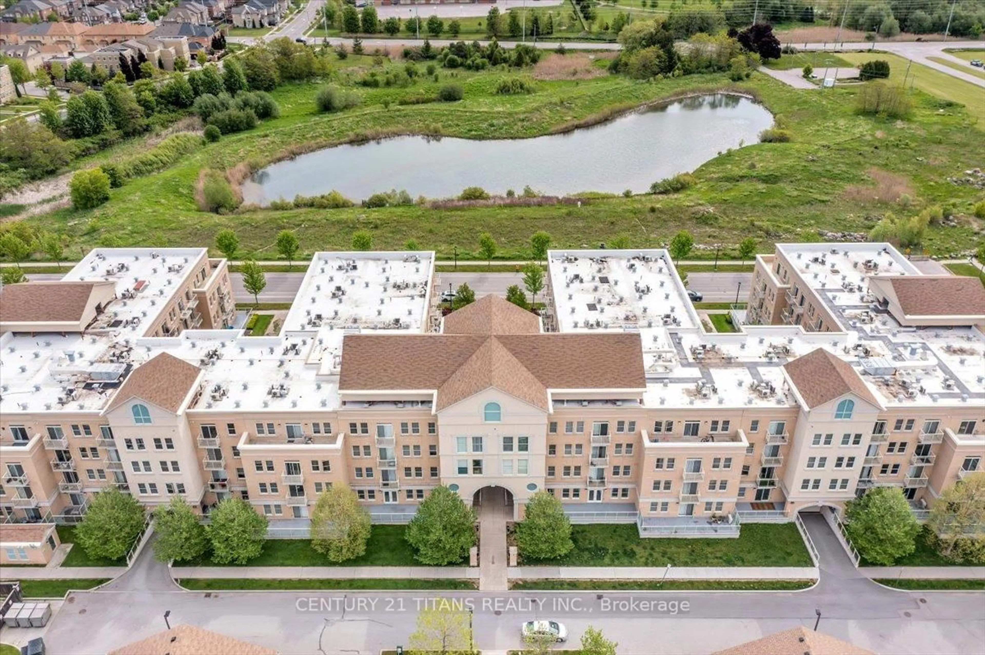 A pic from outside/outdoor area/front of a property/back of a property/a pic from drone, city buildings view from balcony for 28 Prince Regent St #327, Markham Ontario L6C 0V5