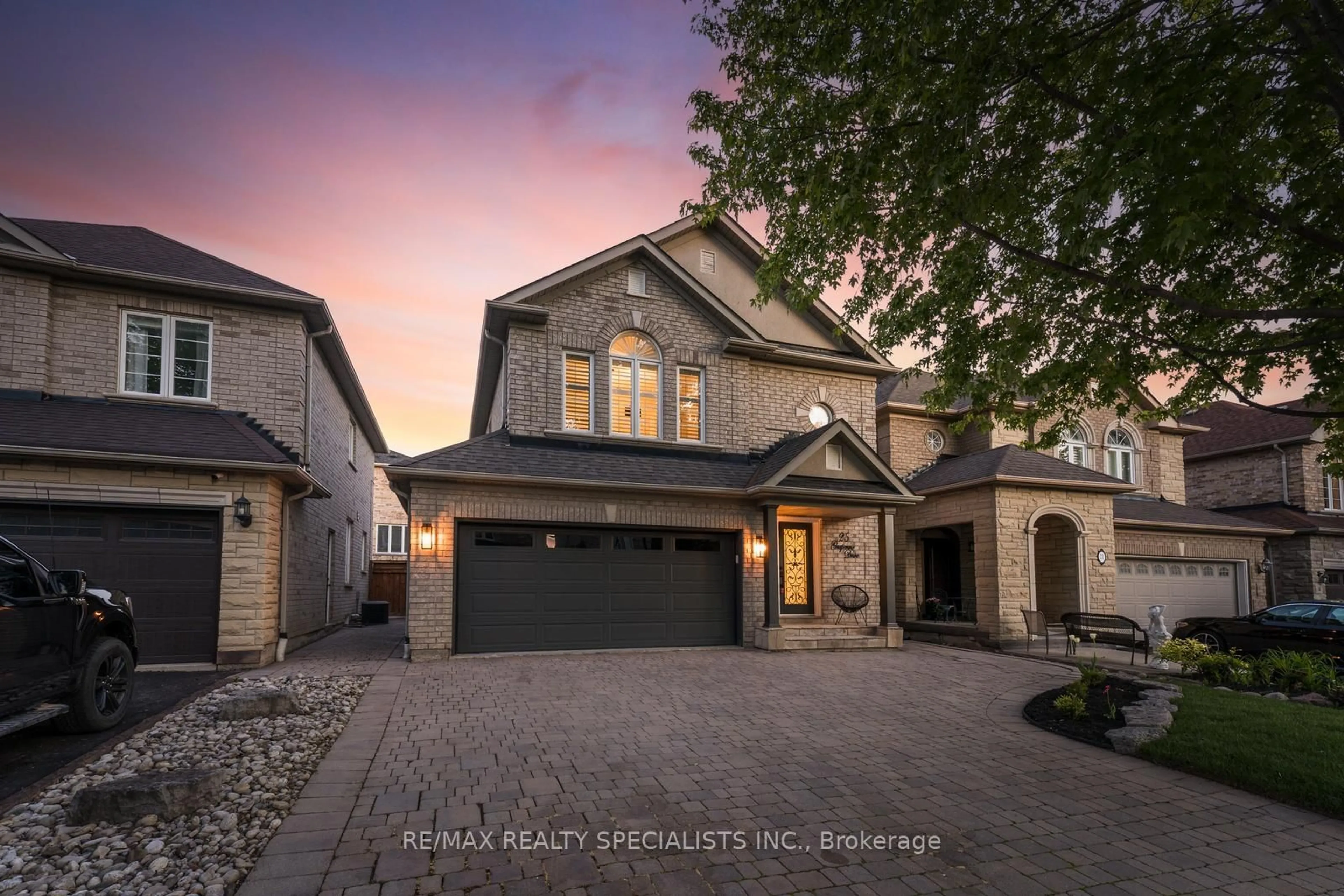 Home with brick exterior material, street for 25 Grapevine Dr, Vaughan Ontario L4H 2W3