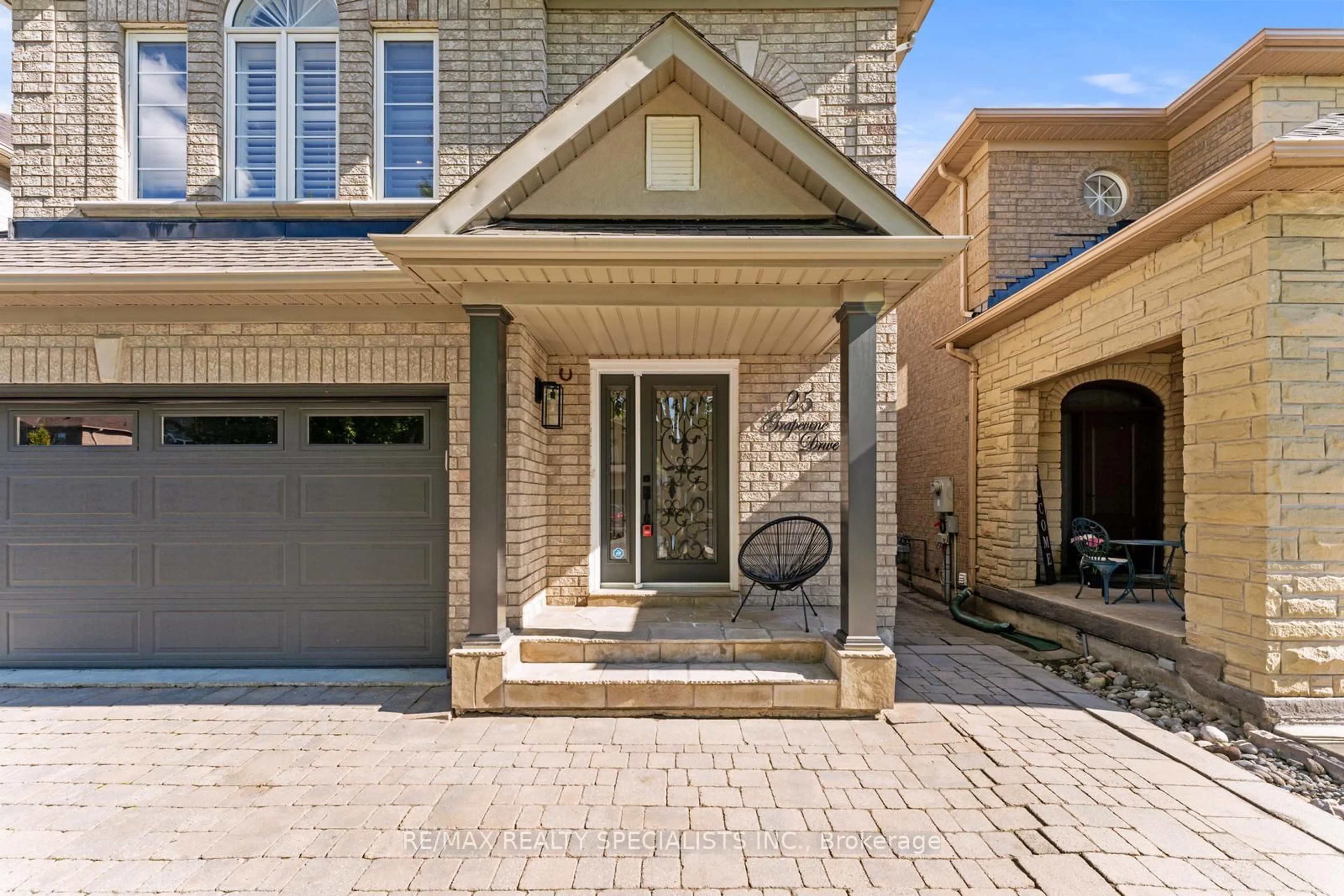 Home with brick exterior material, street for 25 Grapevine Dr, Vaughan Ontario L4H 2W3