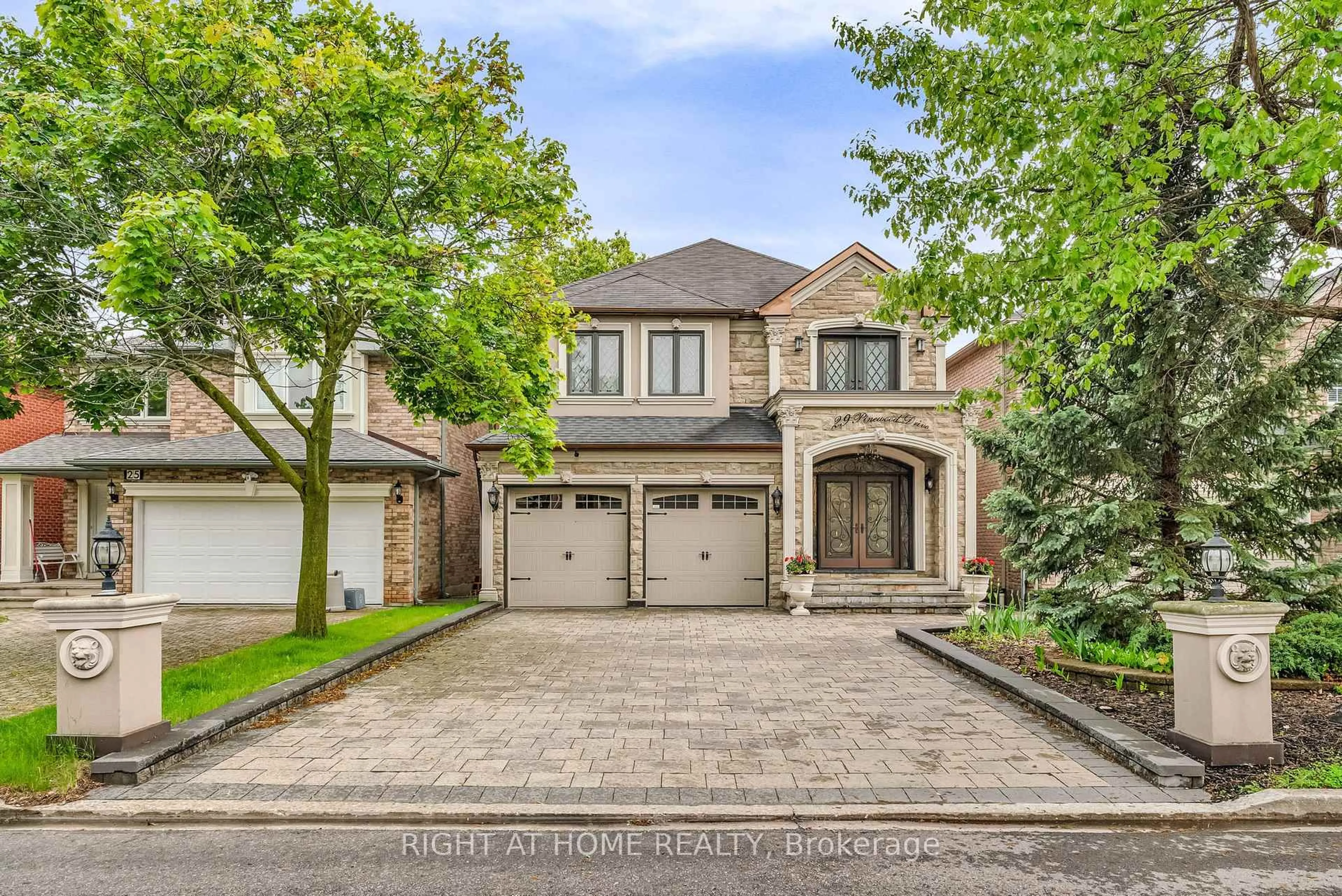 Home with brick exterior material, street for 29 Pinewood Dr, Vaughan Ontario L4J 5P4