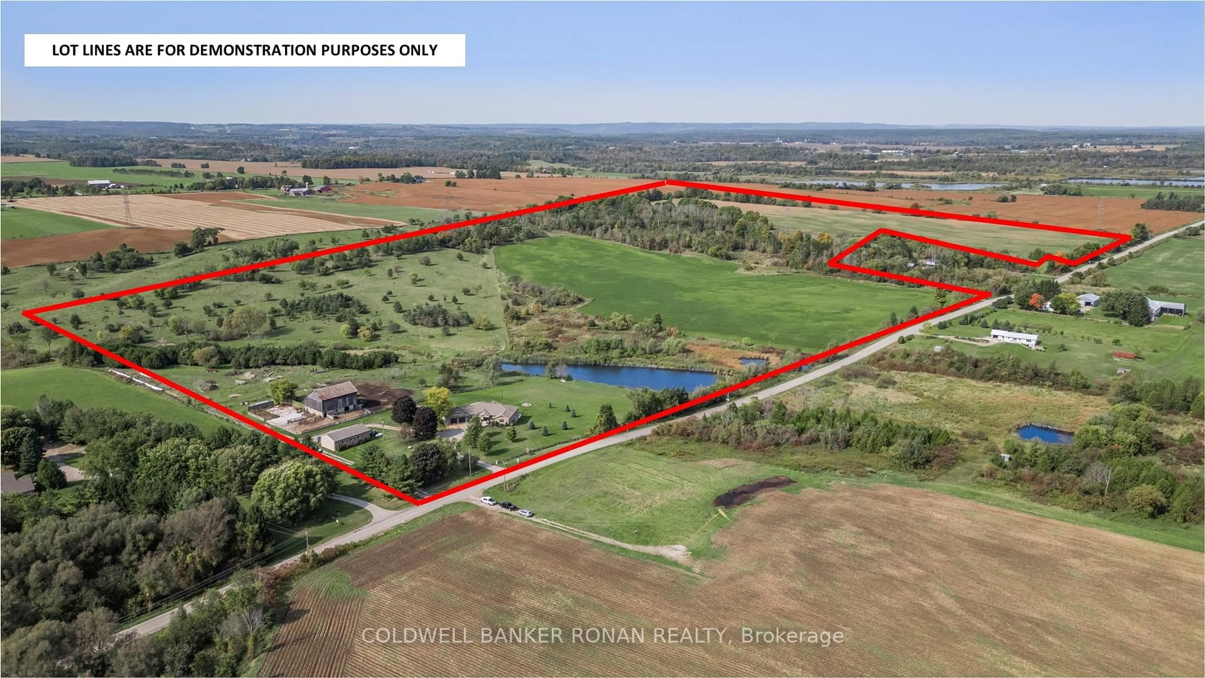 A pic from outside/outdoor area/front of a property/back of a property/a pic from drone, building for 5174 Concession Rd 4 N/A, Adjala-Tosorontio Ontario L0M 1J0