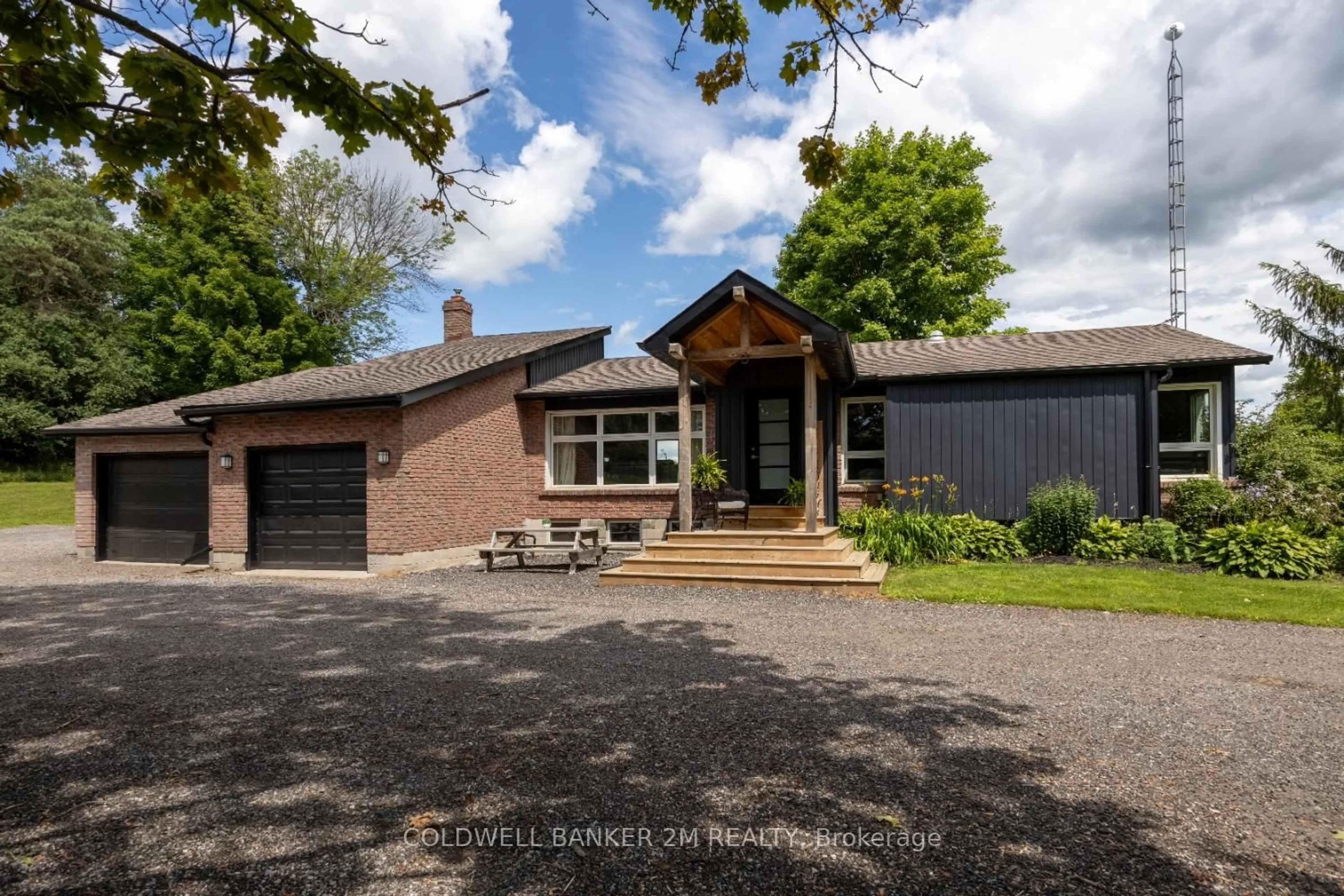 Home with brick exterior material, street for 7559 Lakeridge Rd, Uxbridge Ontario L9P 1R3