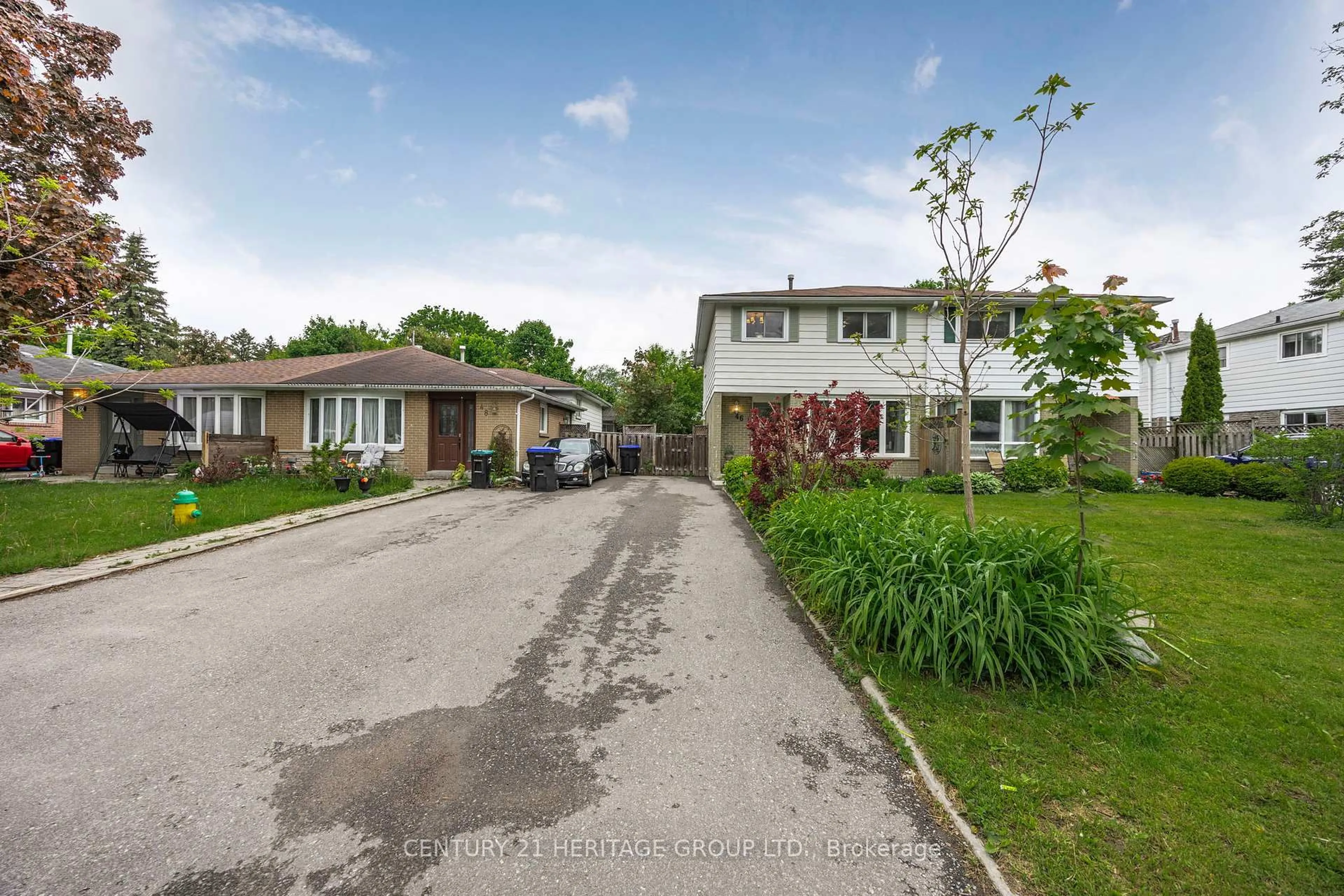 A pic from outside/outdoor area/front of a property/back of a property/a pic from drone, street for 46 Adeline Ave, New Tecumseth Ontario L0G 1W0