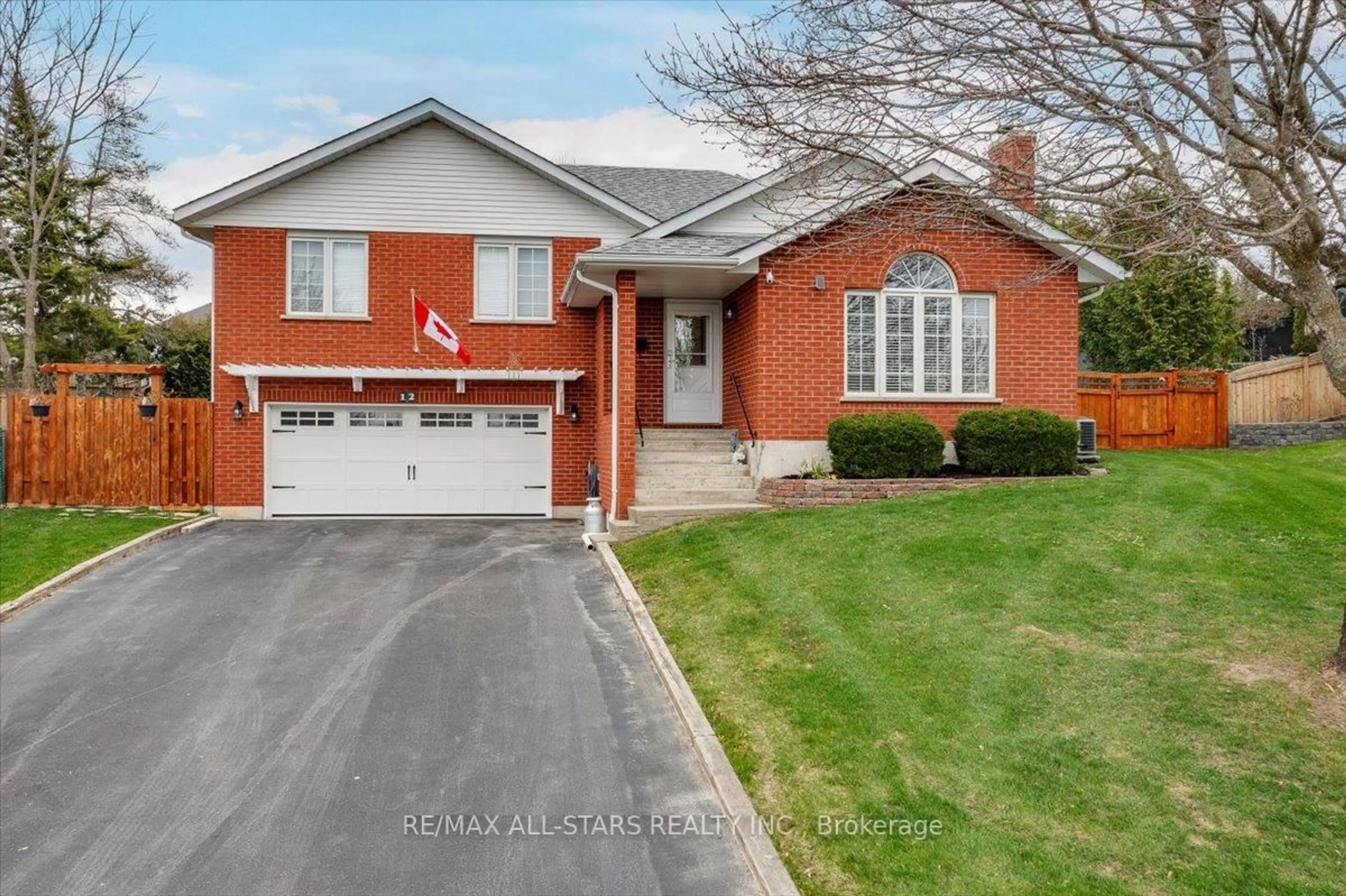 Home with brick exterior material, street for 12 David Cres, Brock Ontario L0E 1E0