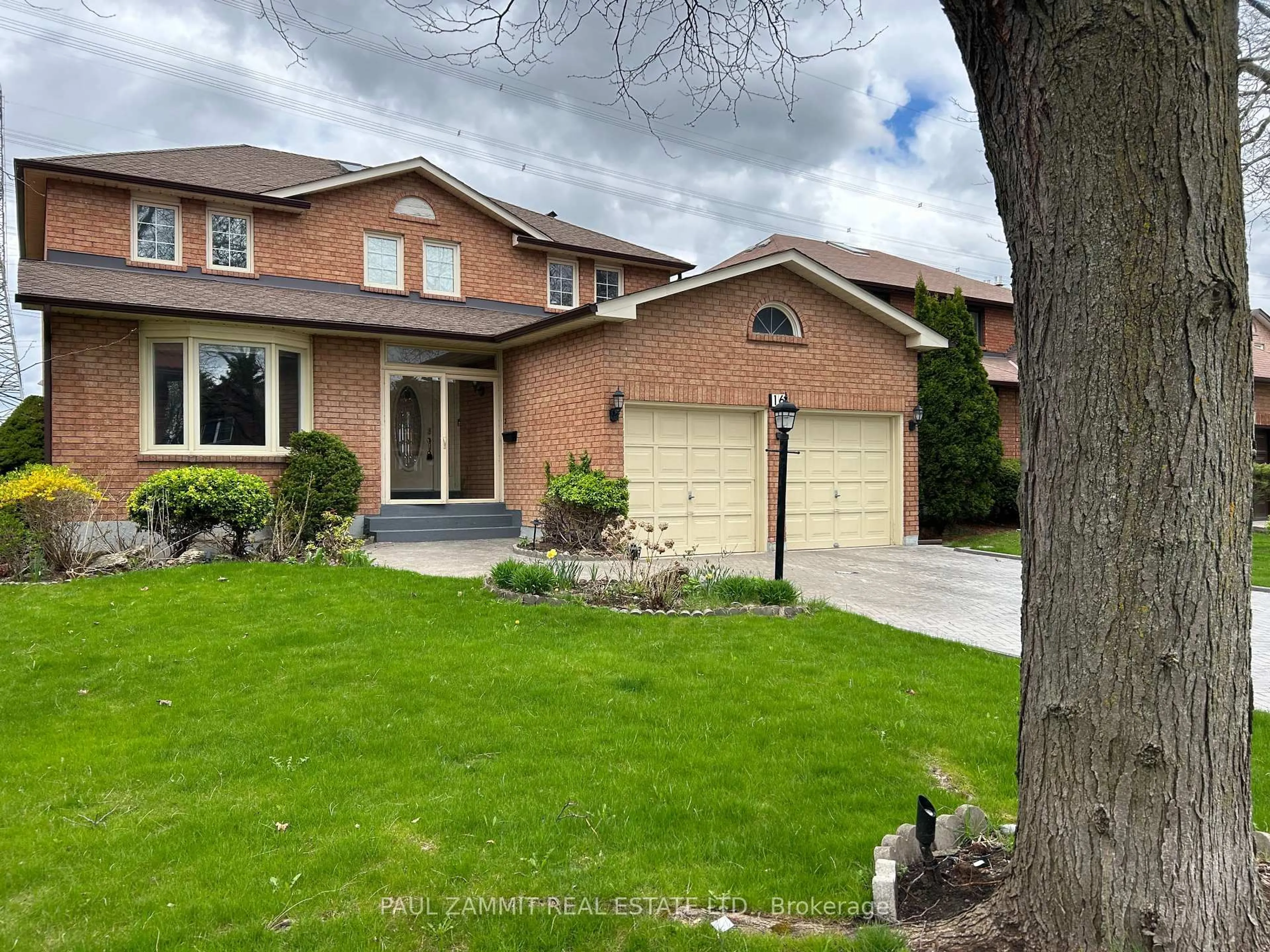 Home with brick exterior material, street for 16 Parklawn Cres, Markham Ontario L3T 6X1