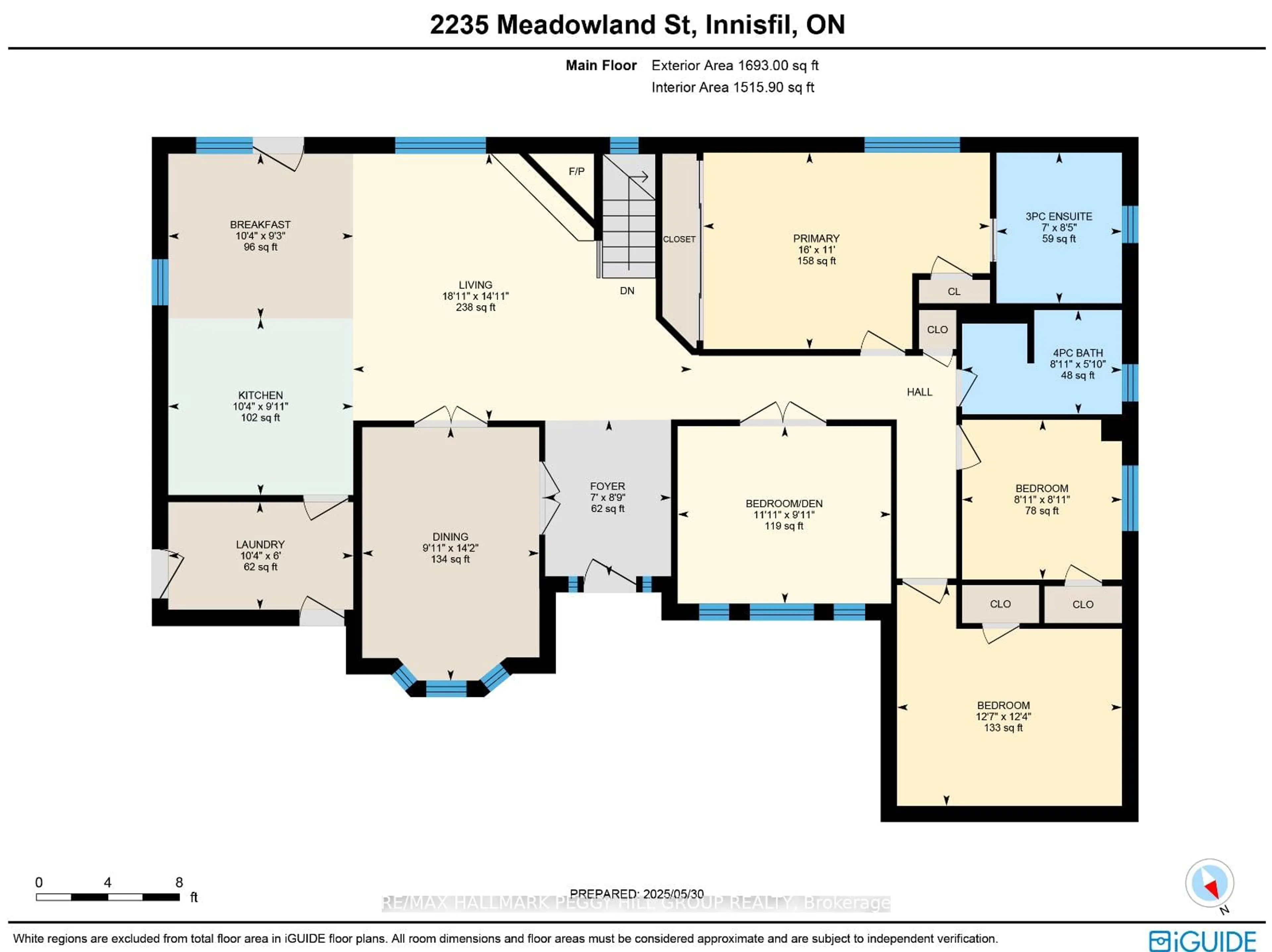 Floor plan for 2235 Meadowland St, Innisfil Ontario L0L 1K0