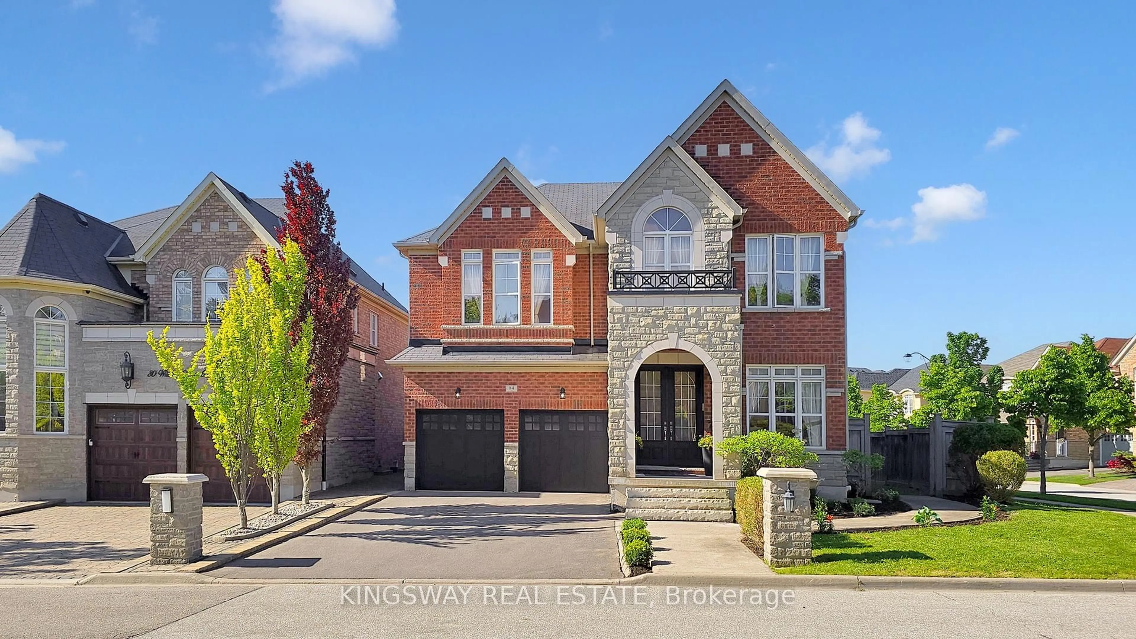 Home with brick exterior material, street for 84 William Bowes Blvd, Vaughan Ontario L6A 4K4