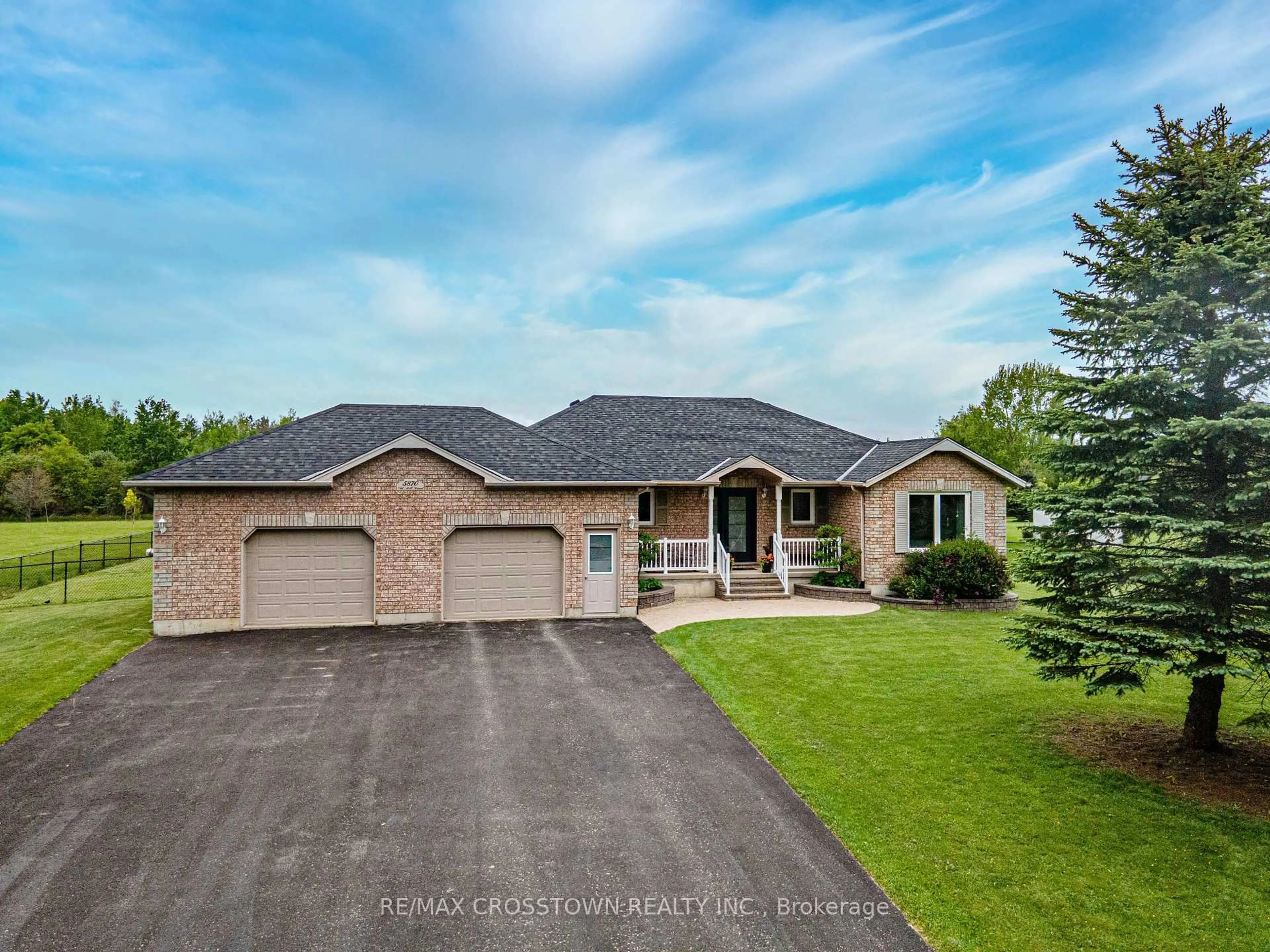 Home with brick exterior material, street for 5870 Old Mill Rd, Essa Ontario L0M 1T0