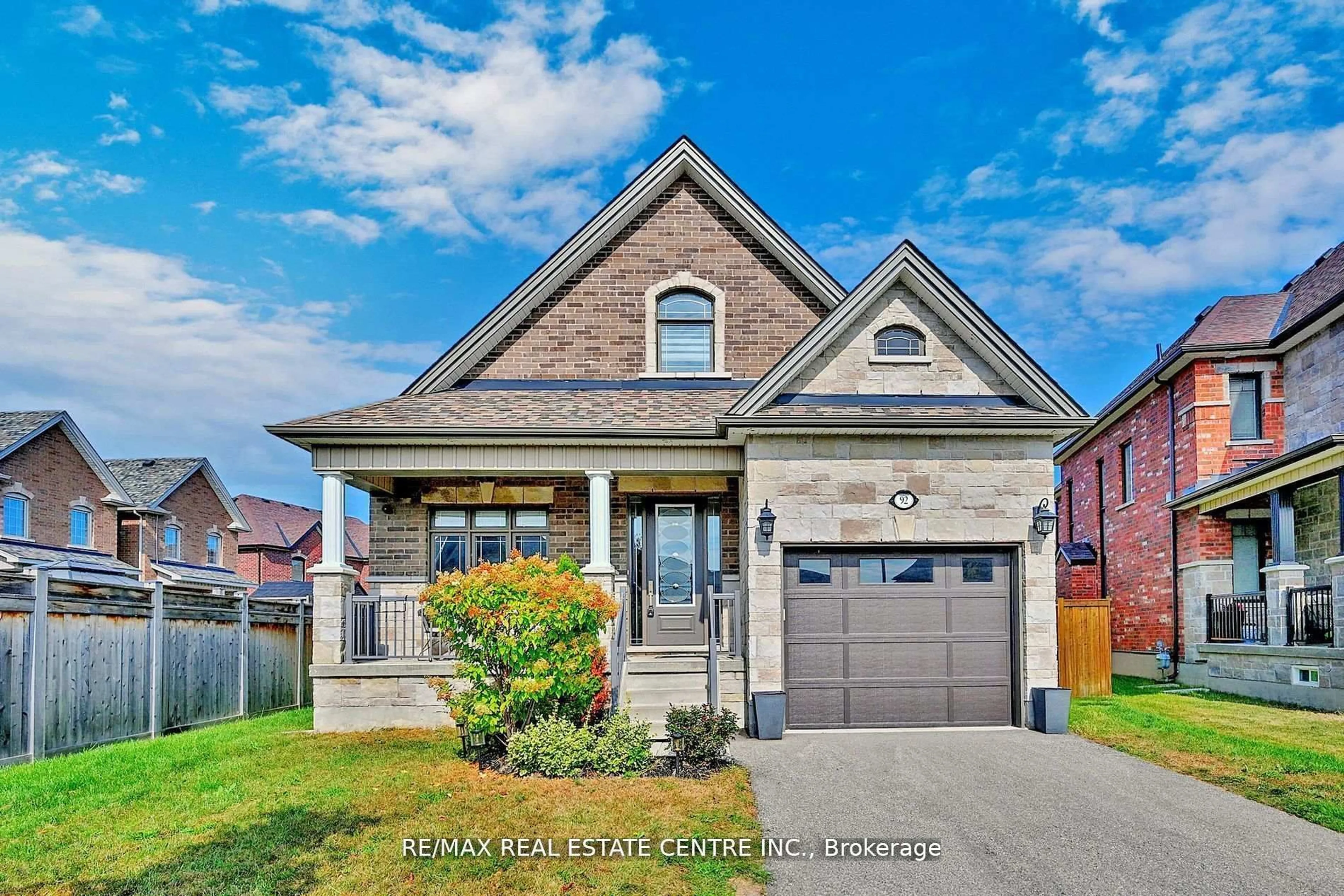 Home with brick exterior material, street for 92 Holt Dr, New Tecumseth Ontario L6R 0N2